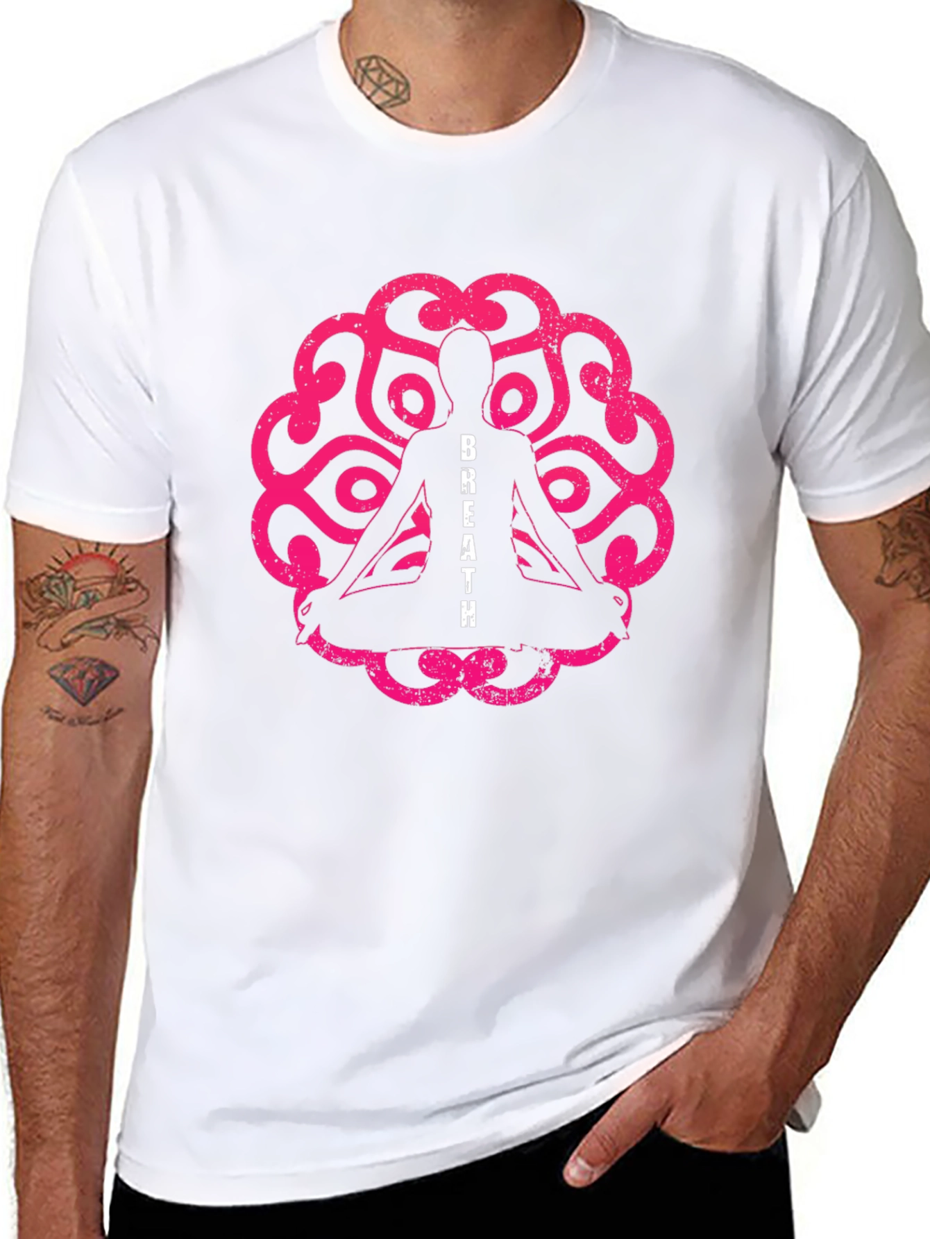 Breathe Yoga T-Shirt - Meditation & Relaxation