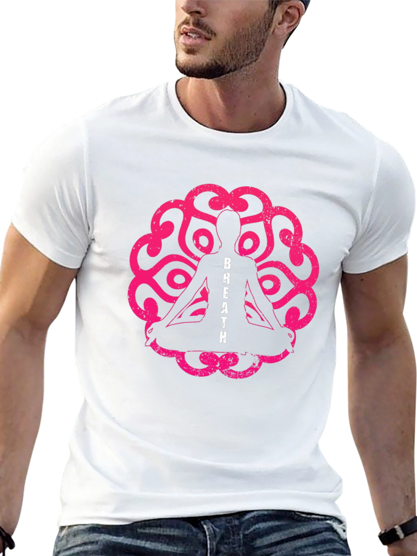 Breathe Yoga T-Shirt - Meditation & Relaxation