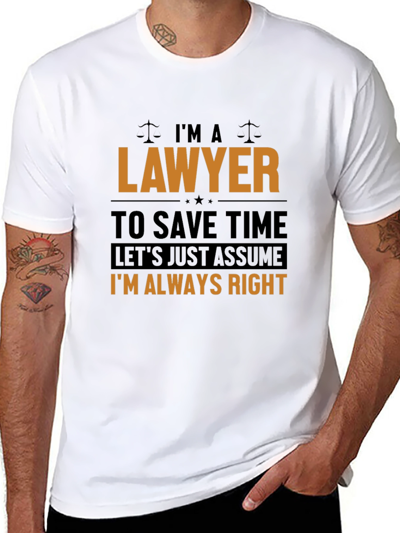 Lawyer T-Shirt: Im Always Right Funny Legal Tee