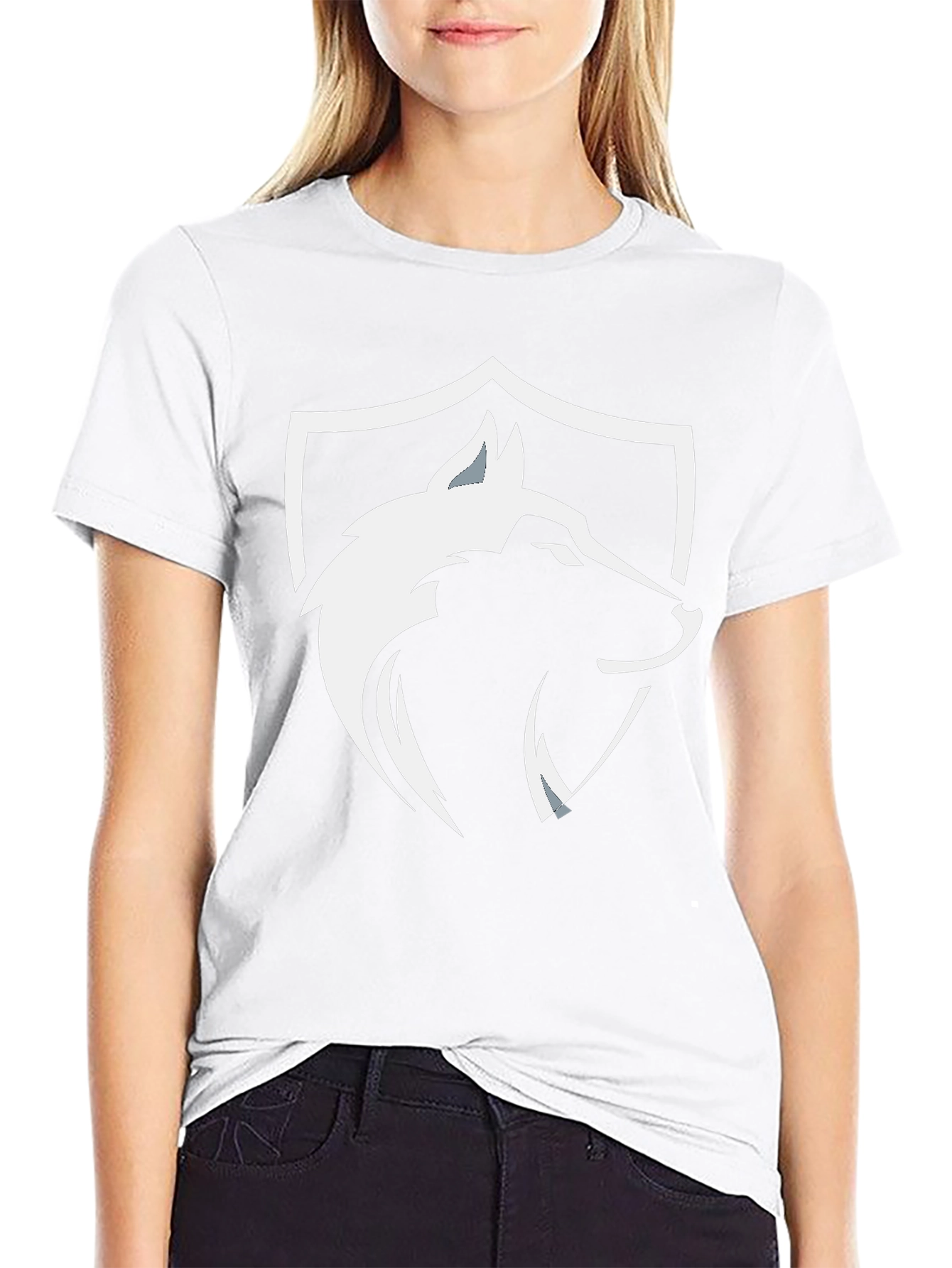 Black Wolf Shield Graphic Tee