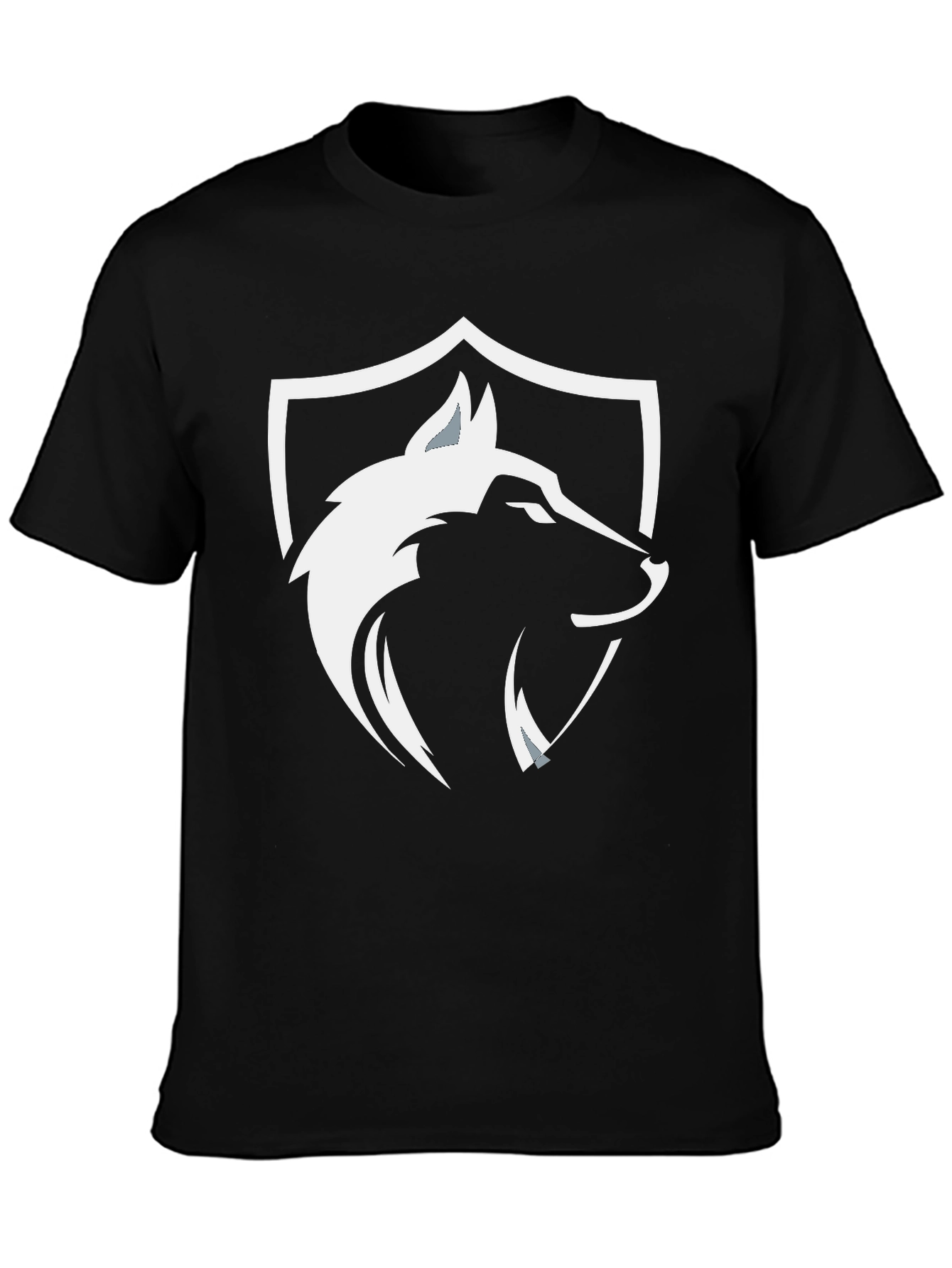 Black Wolf Shield Graphic Tee