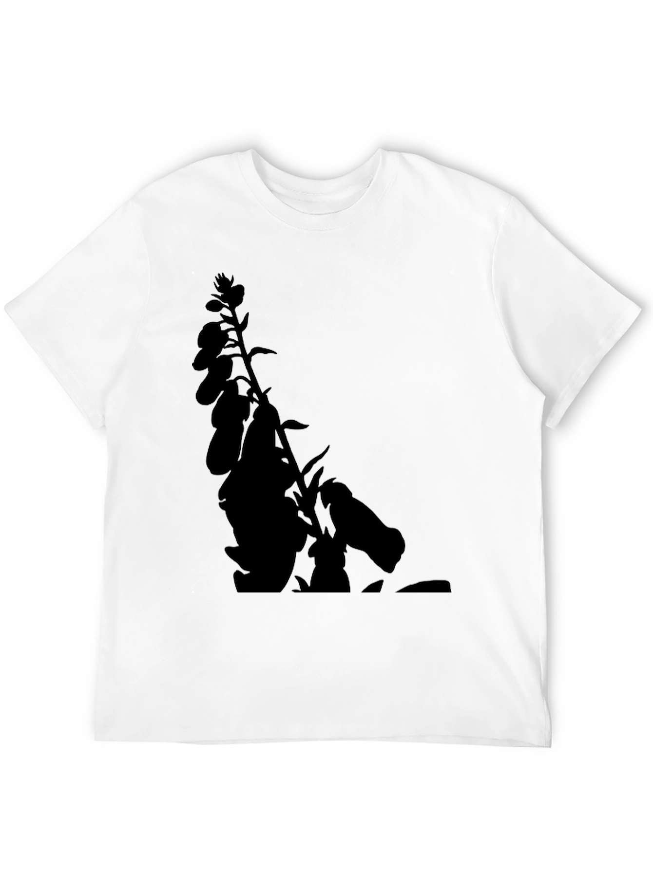 Botanical Black Tee - Mens Stylish Graphic T-Shirt