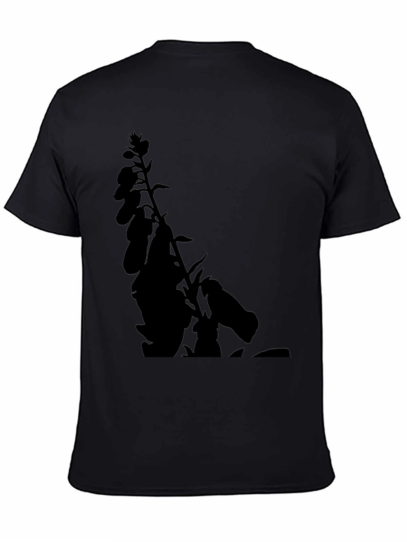 Botanical Black Tee - Mens Stylish Graphic T-Shirt