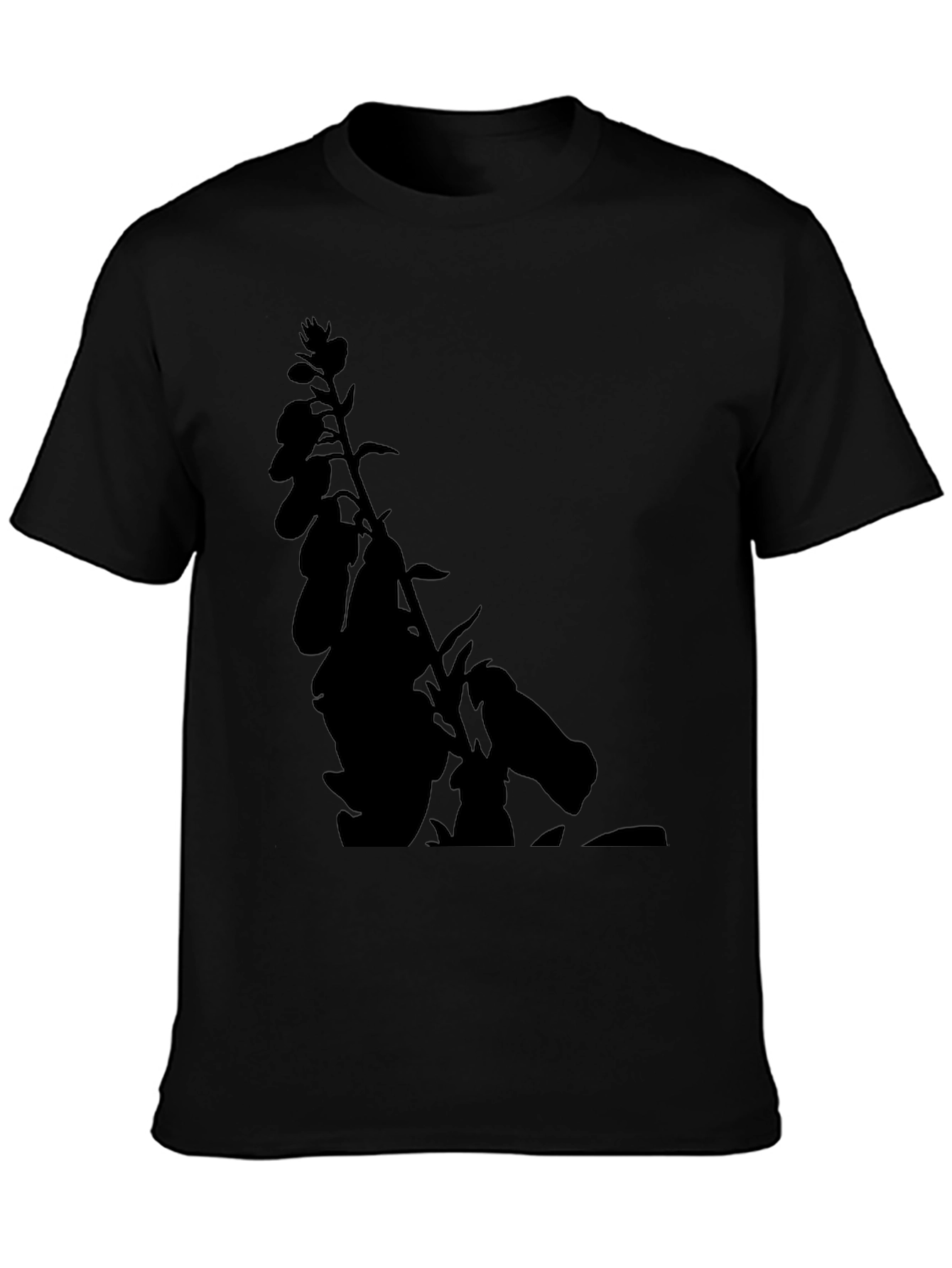 Botanical Black Tee - Mens Stylish Graphic T-Shirt
