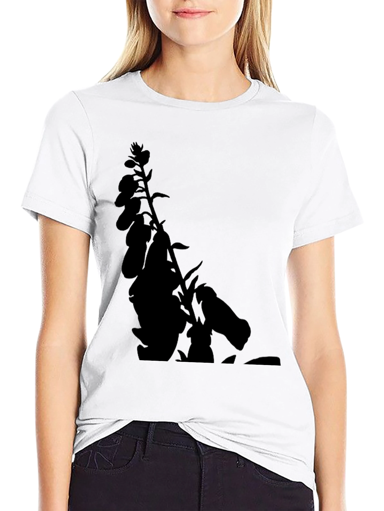 Botanical Black Tee - Mens Stylish Graphic T-Shirt