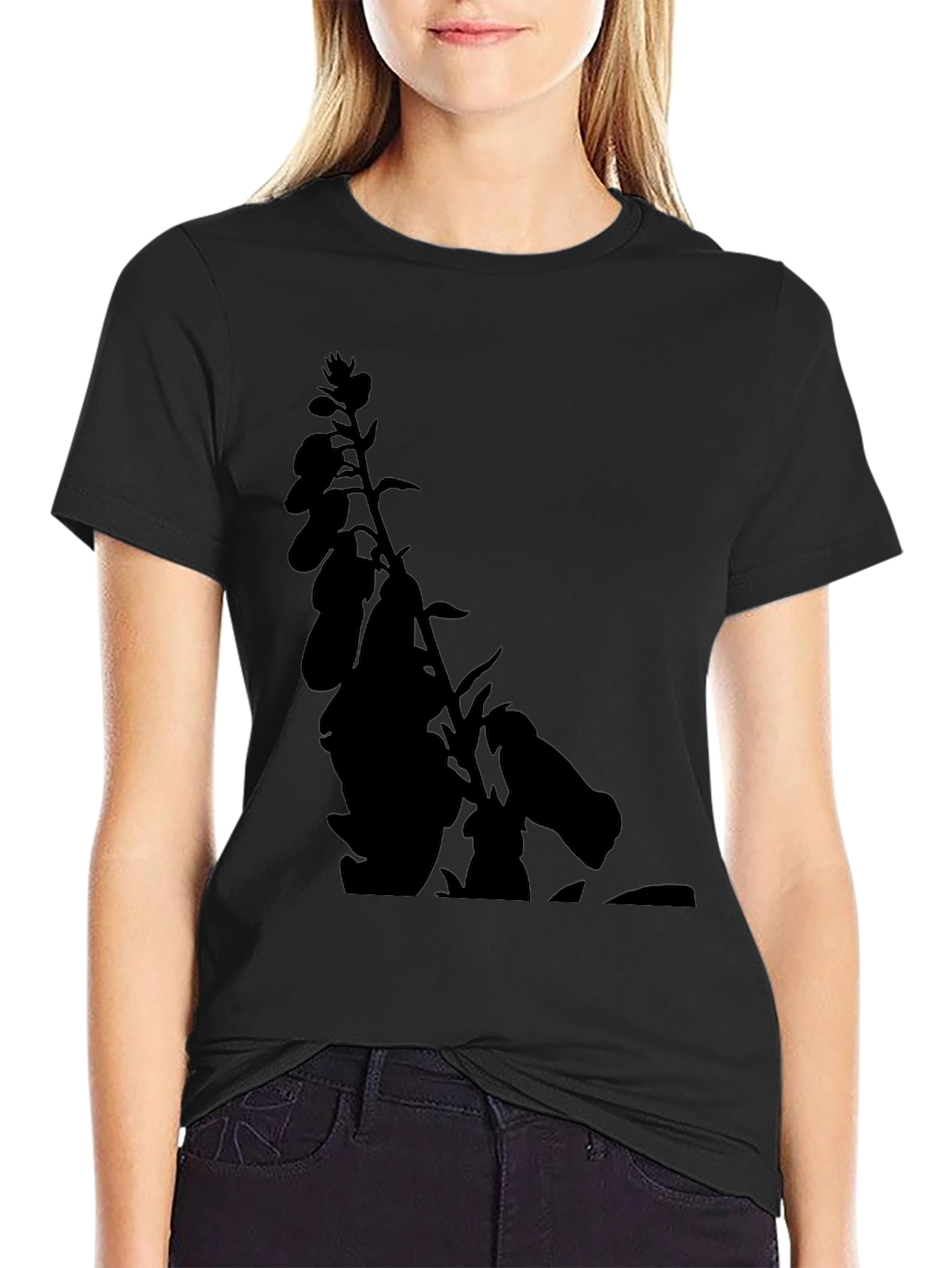 Botanical Black Tee - Mens Stylish Graphic T-Shirt