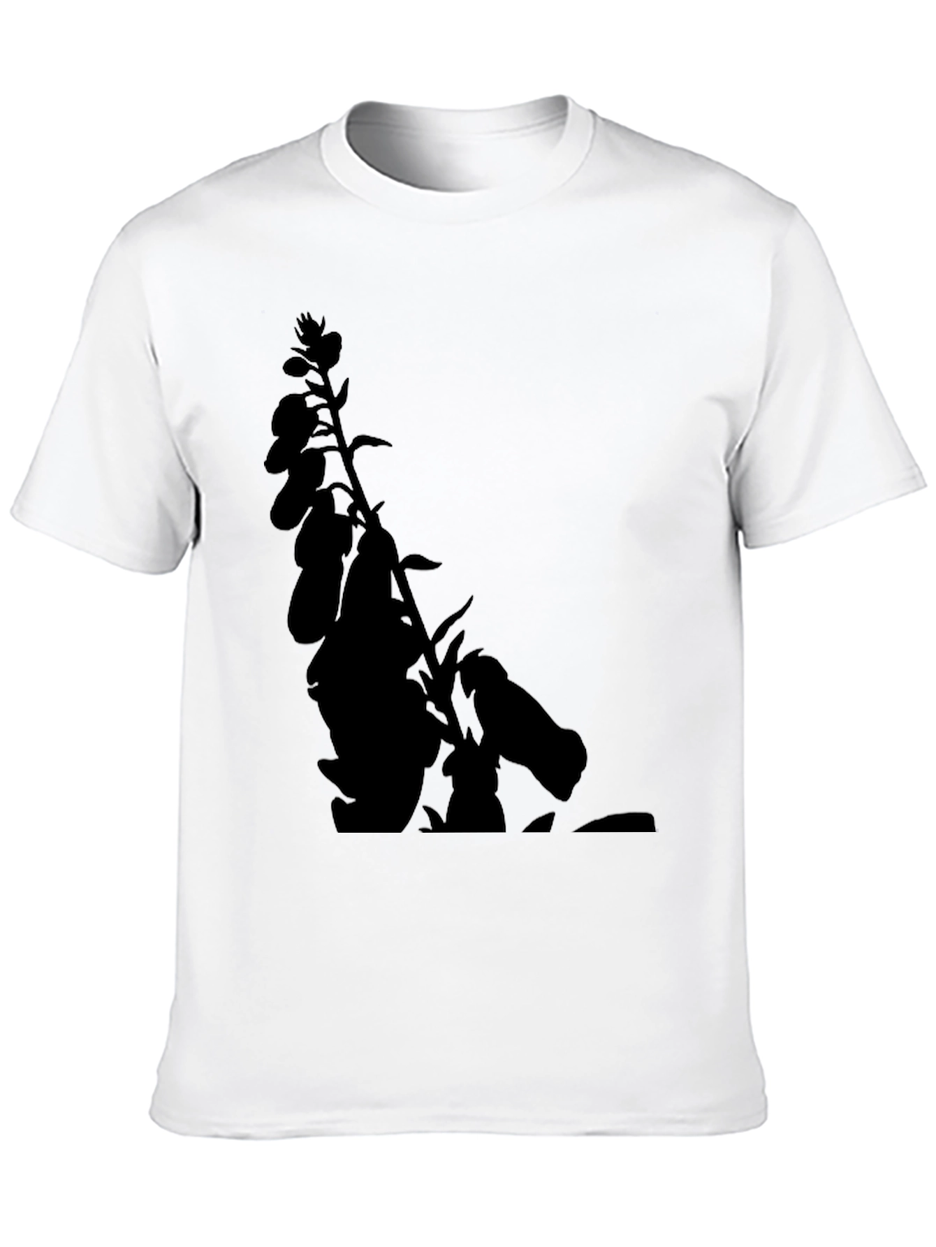 Botanical Black Tee - Mens Stylish Graphic T-Shirt
