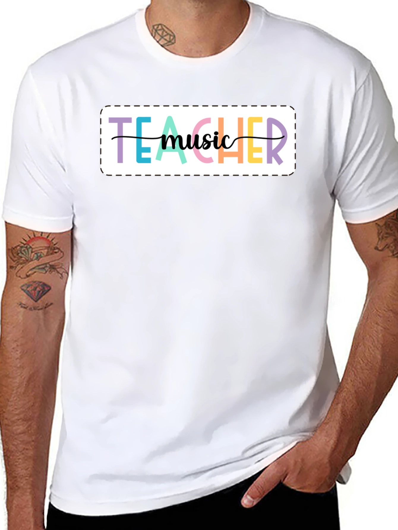 Music Teacher Graphic Tee - Unisex Black T-Shirt
