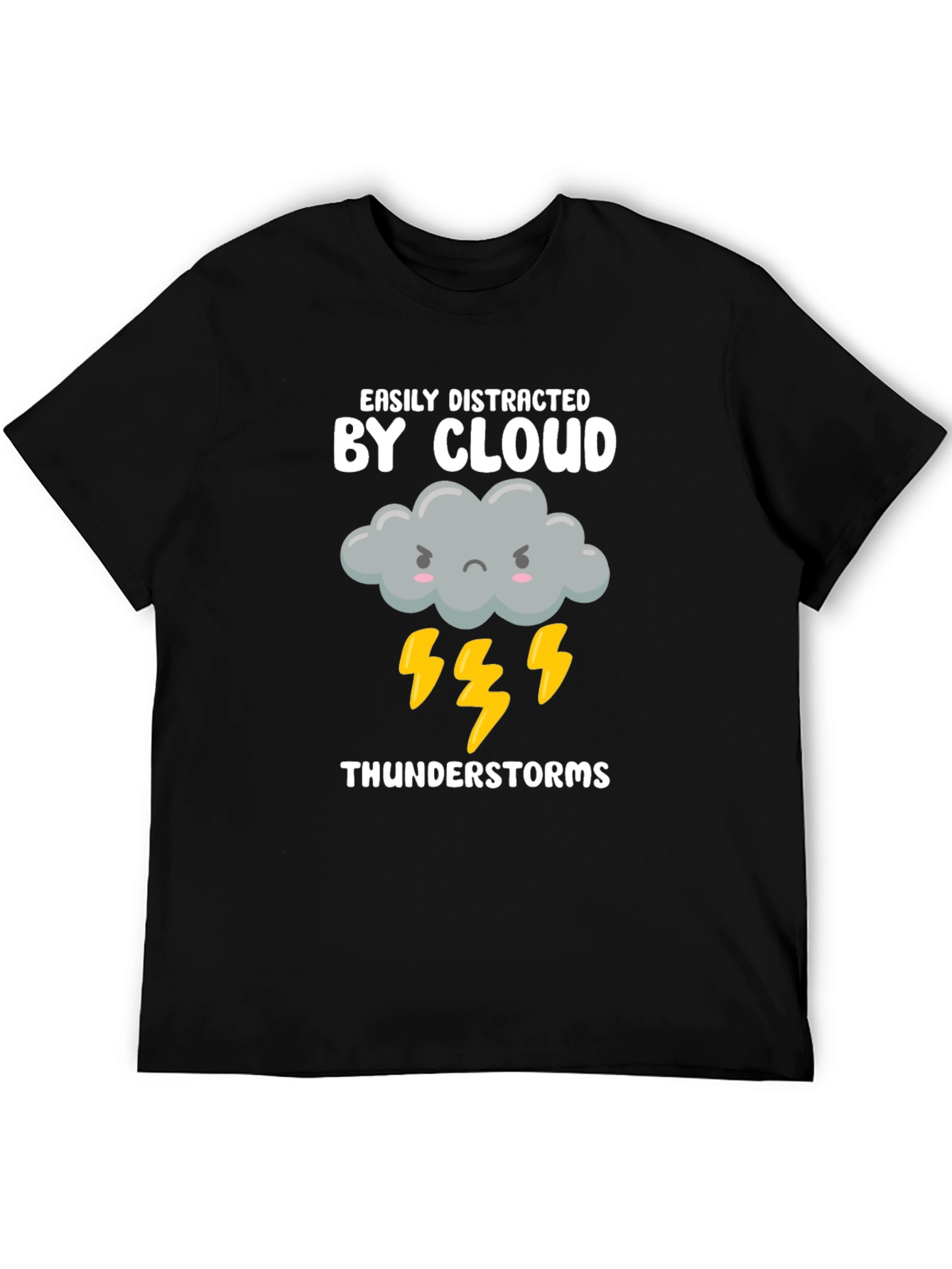 Easily Distracted By Cloud Thunderstorms Graphic T-Shirt