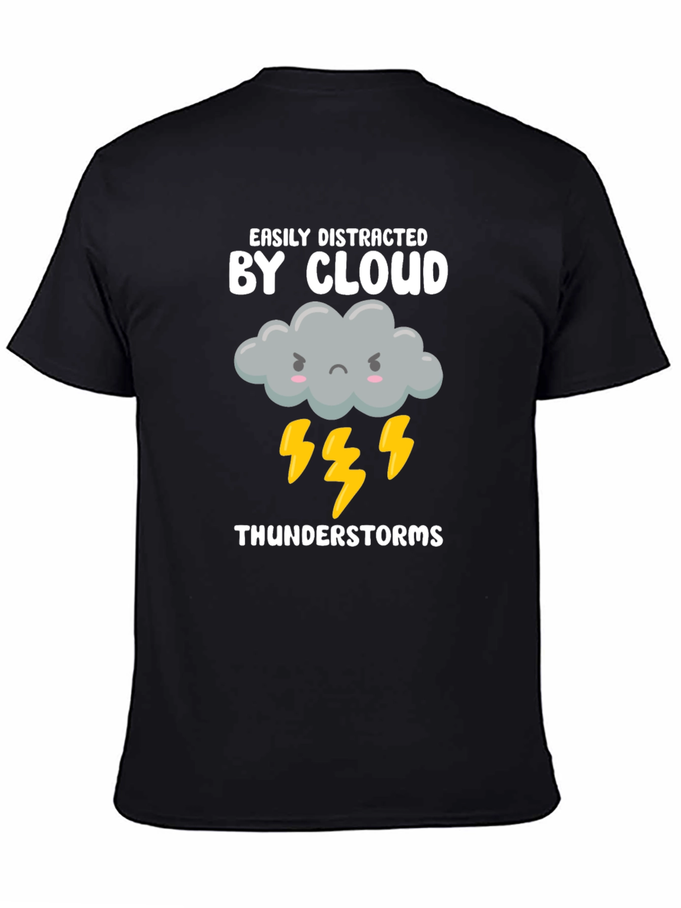 Easily Distracted By Cloud Thunderstorms Graphic T-Shirt