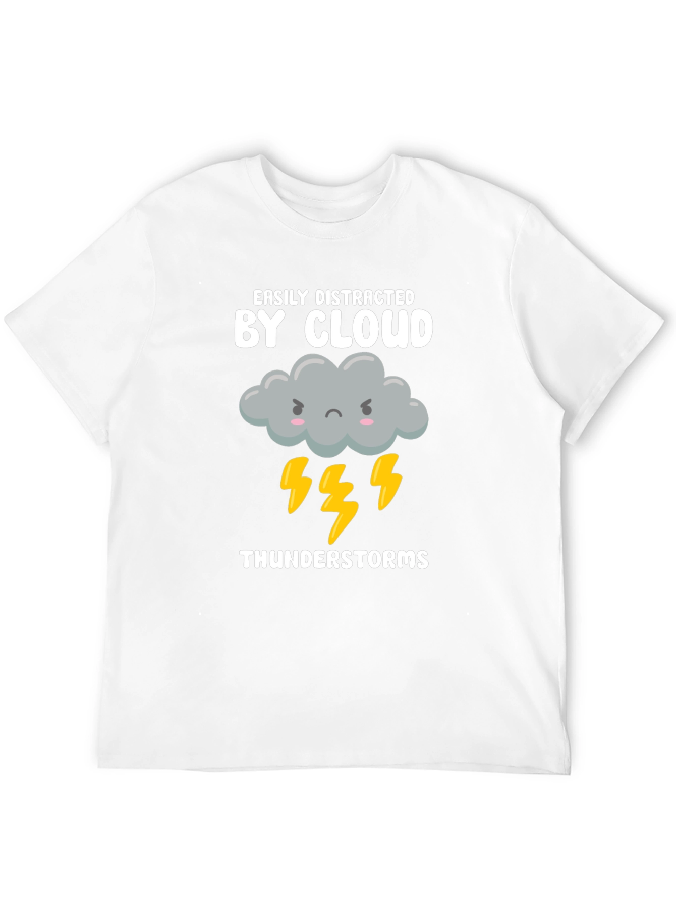 Easily Distracted By Cloud Thunderstorms Graphic T-Shirt