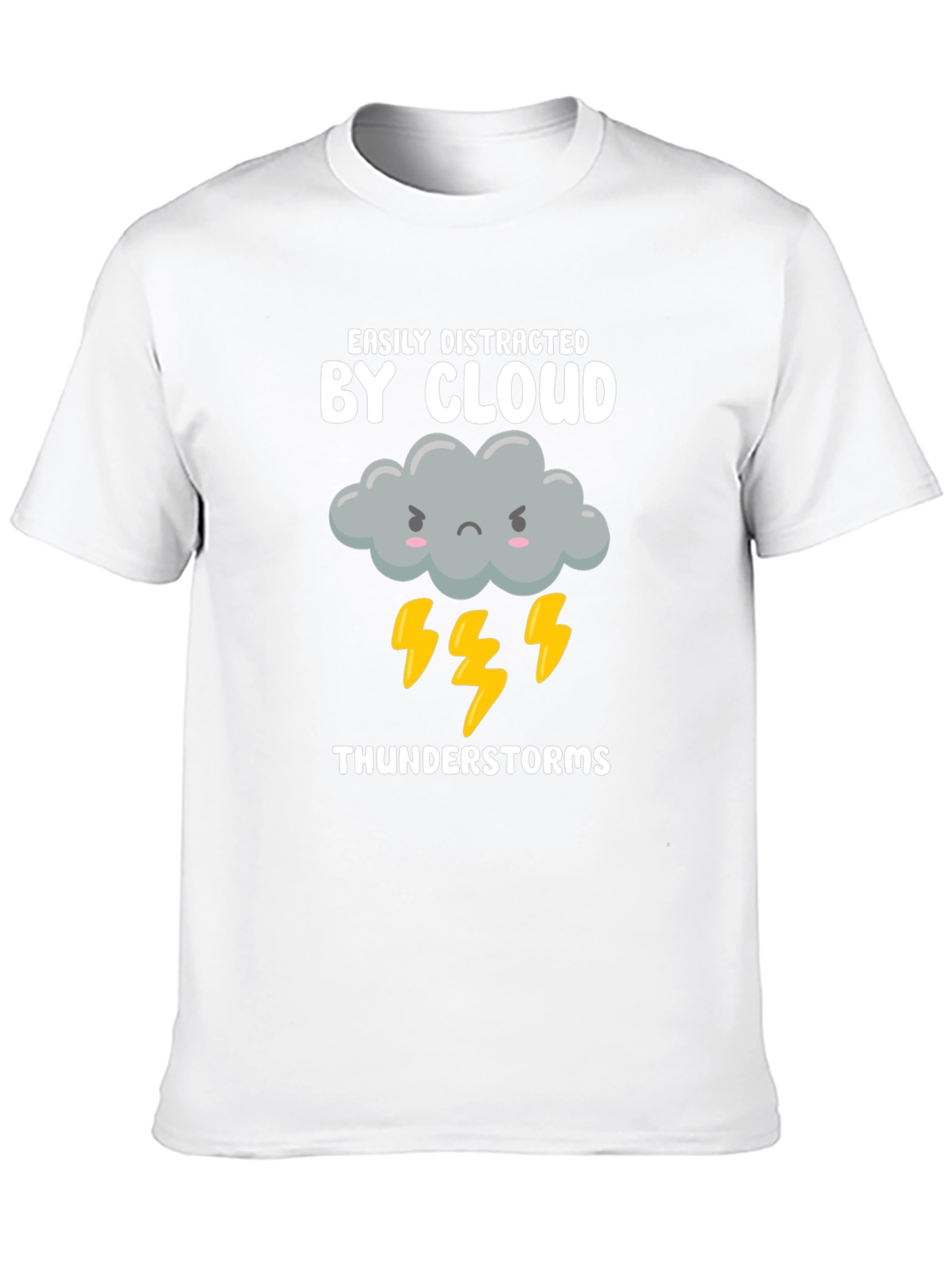 Easily Distracted By Cloud Thunderstorms Graphic T-Shirt