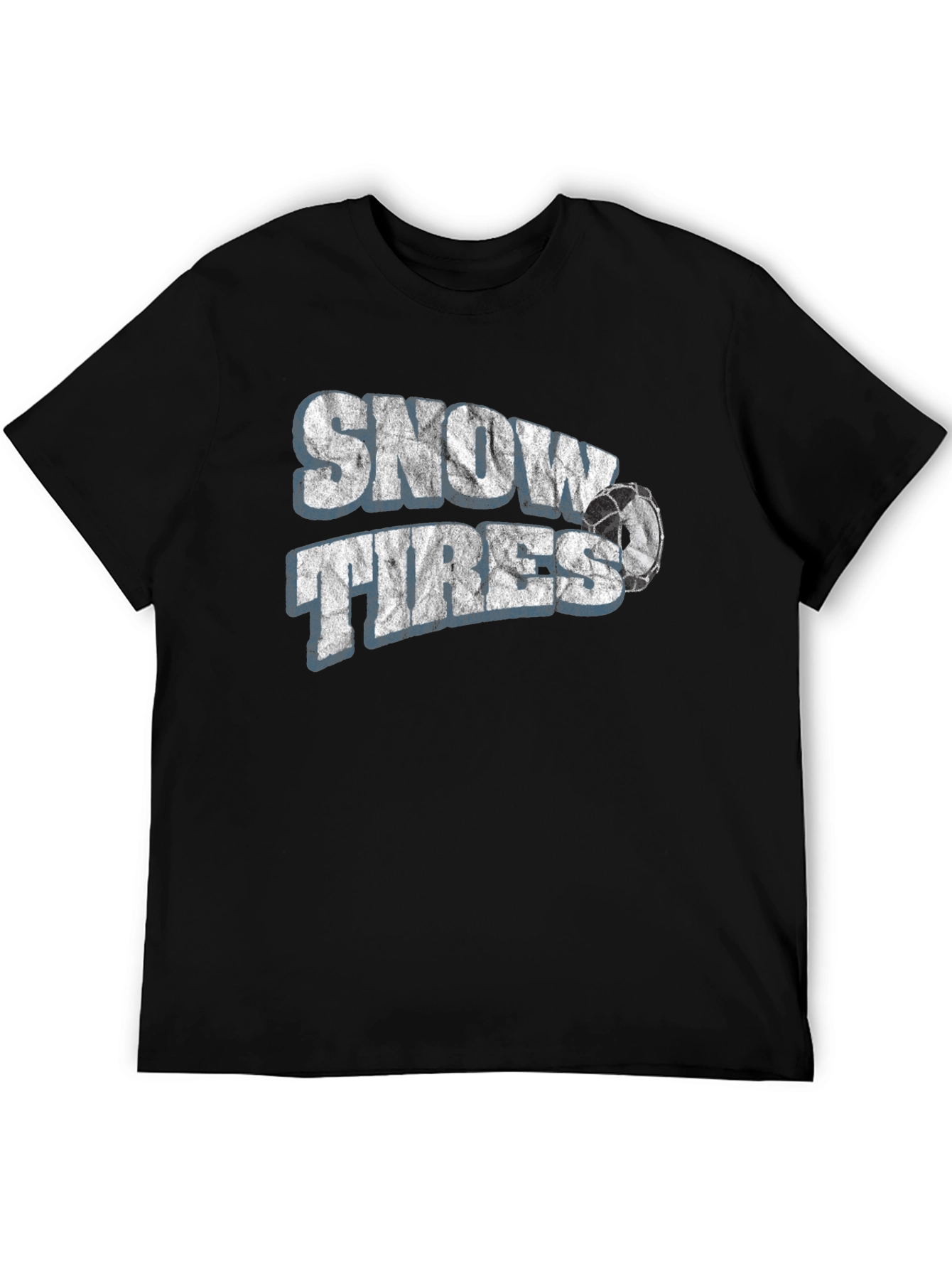 Snow Tires Graphic T-Shirt - Black