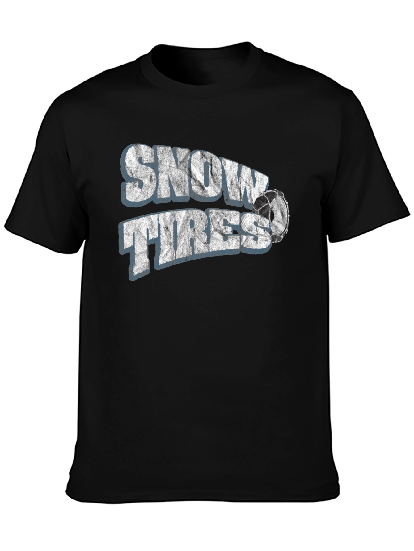 Snow Tires Graphic T-Shirt - Black