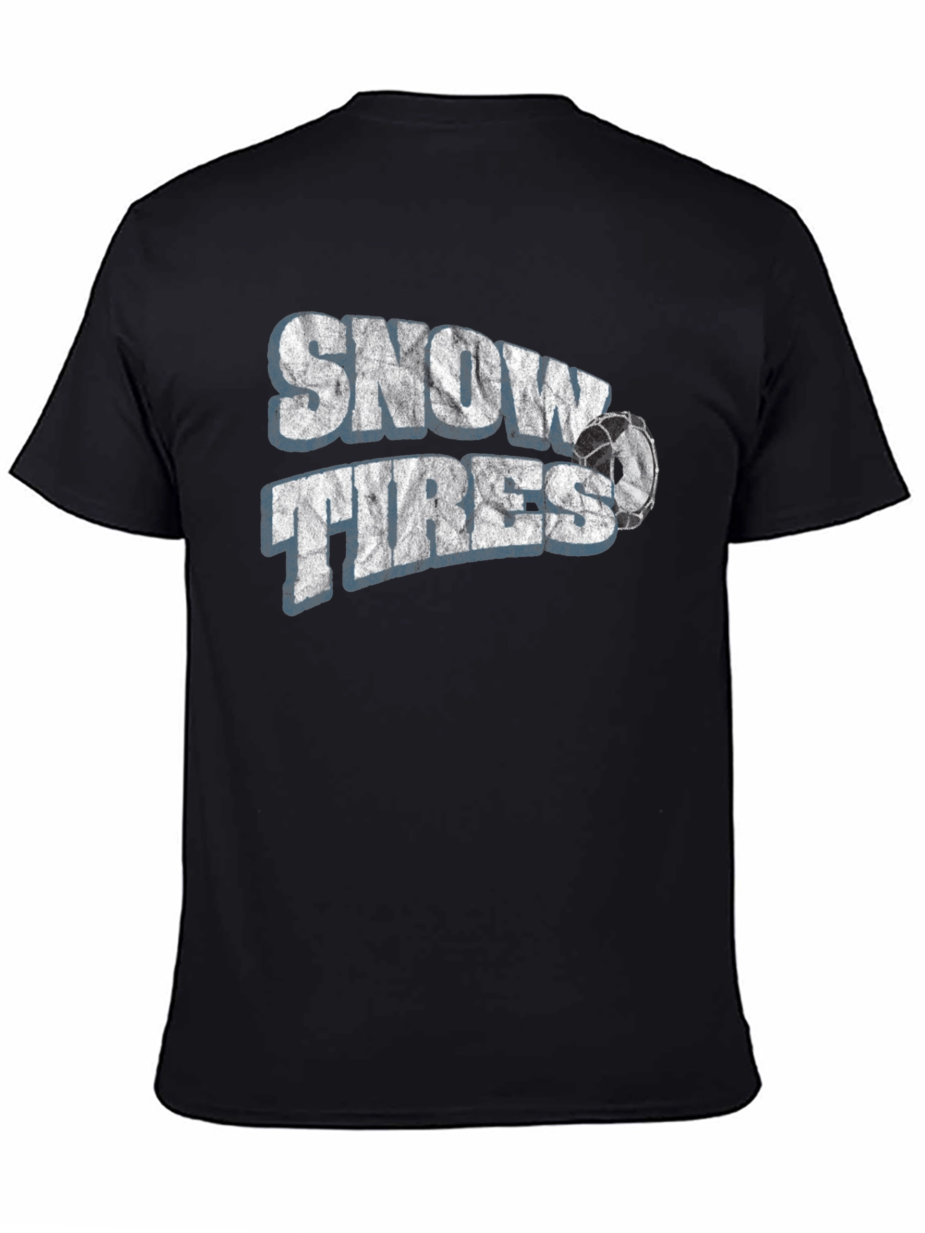 Snow Tires Graphic T-Shirt - Black