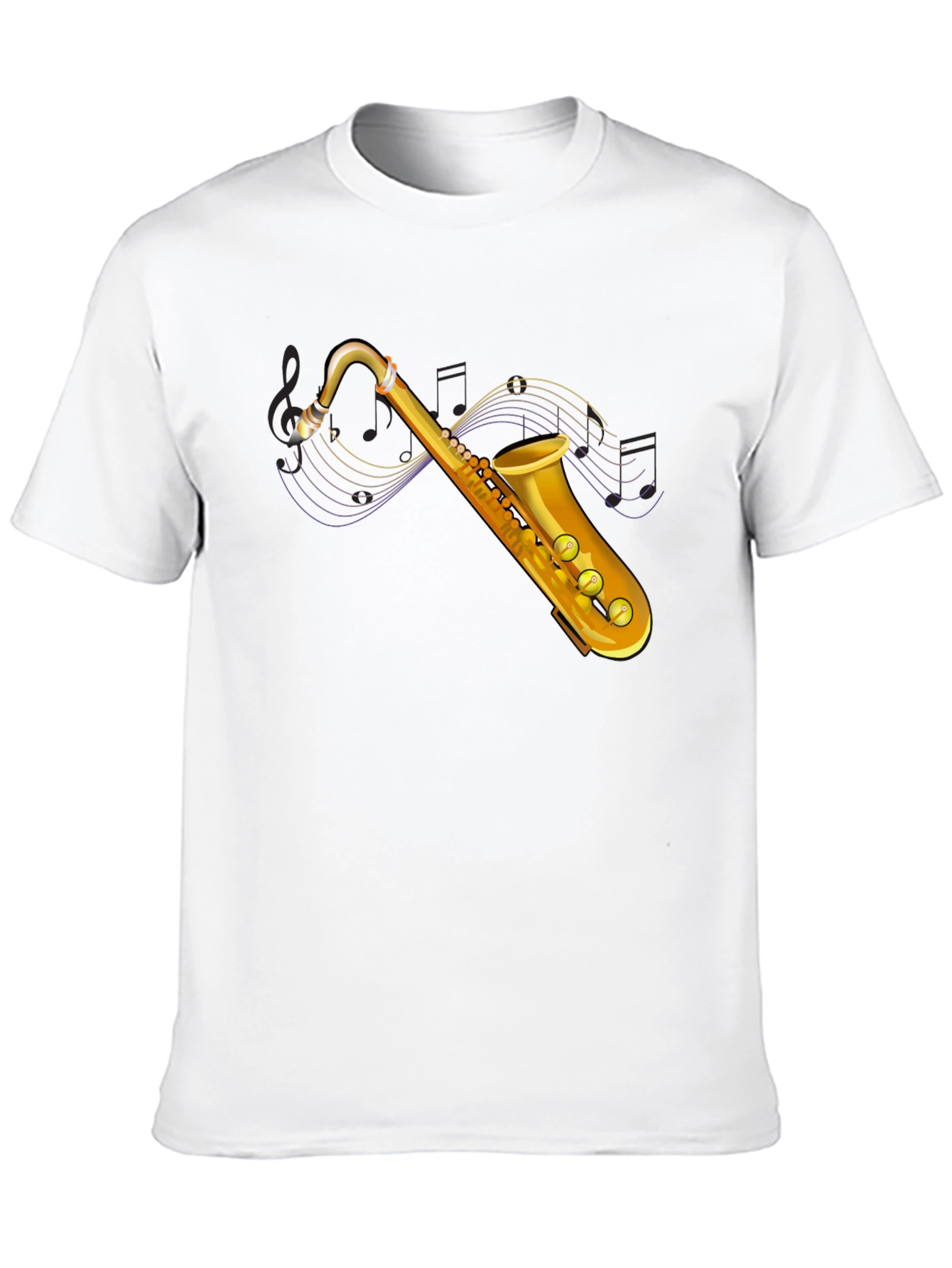 Saxophone Graphic T-Shirt - Music Lover Tee