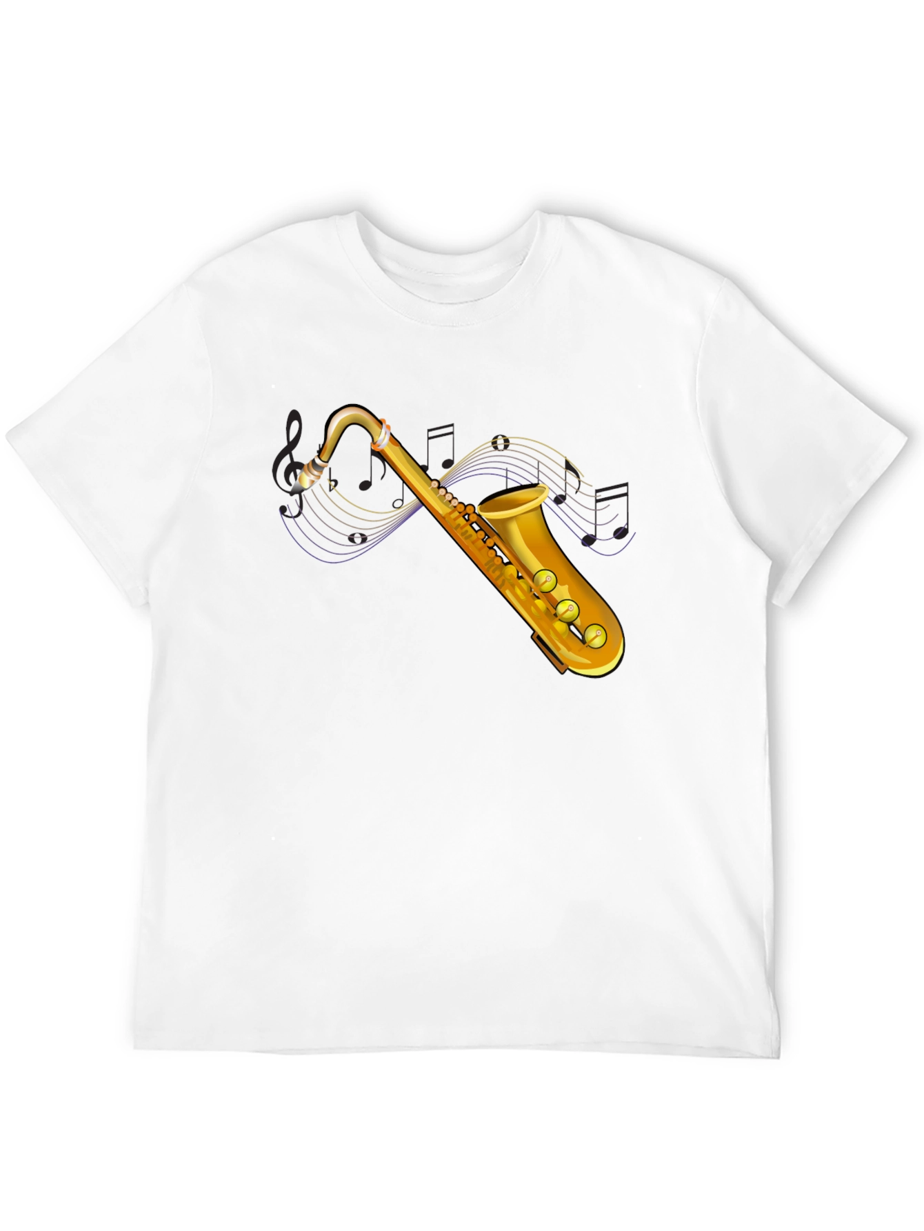 Saxophone Graphic T-Shirt - Music Lover Tee