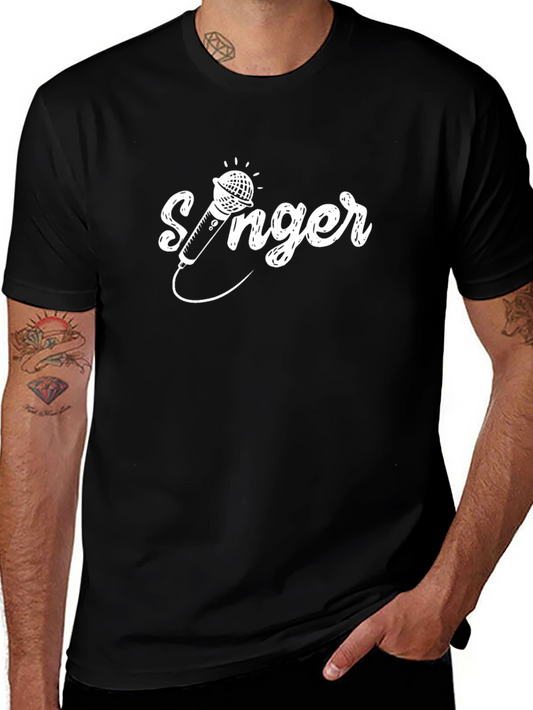 Singer Graphic Tee - Black Cotton Comfort