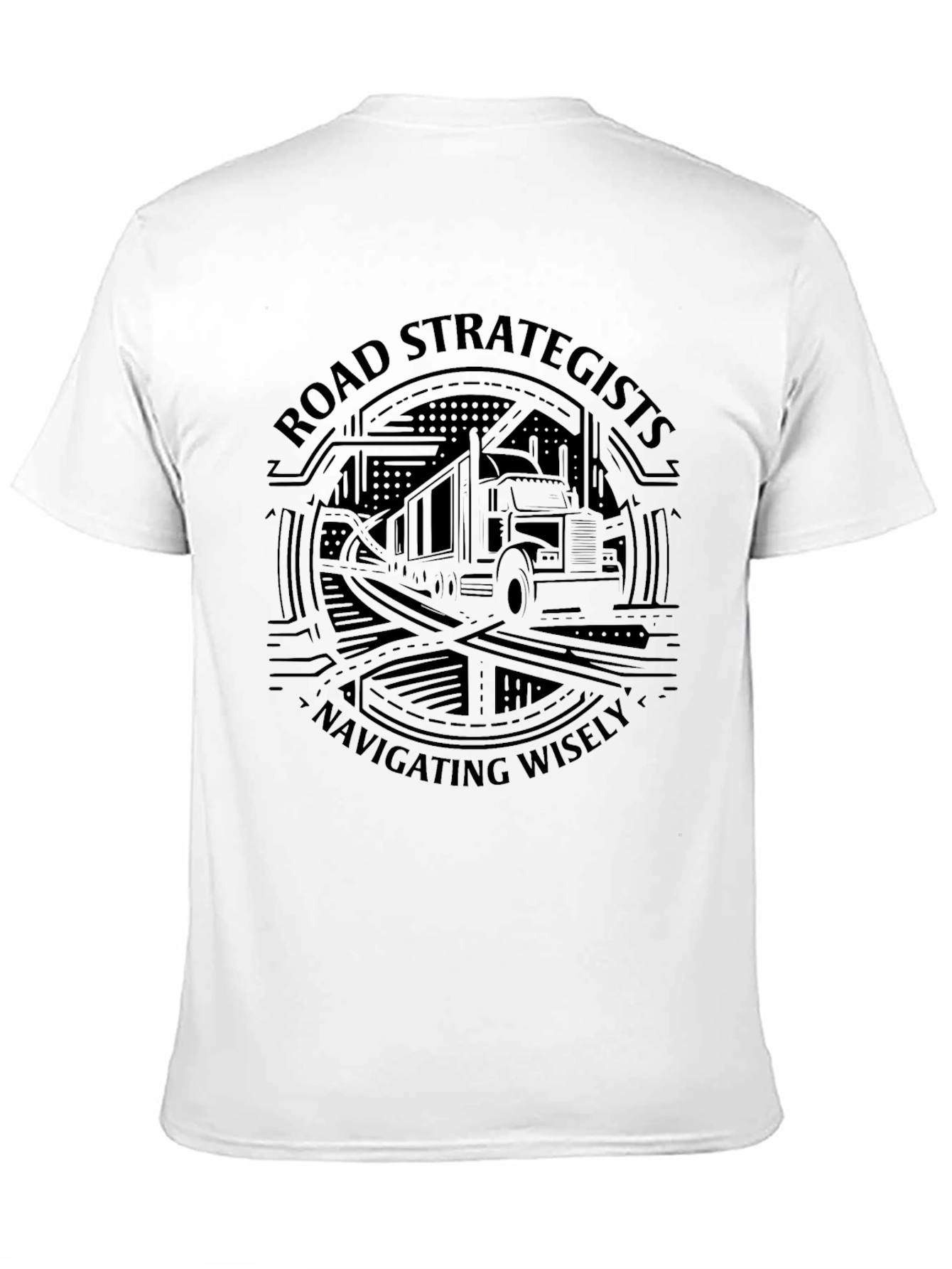 Road Strategists Navigating Wisely Black T-Shirt