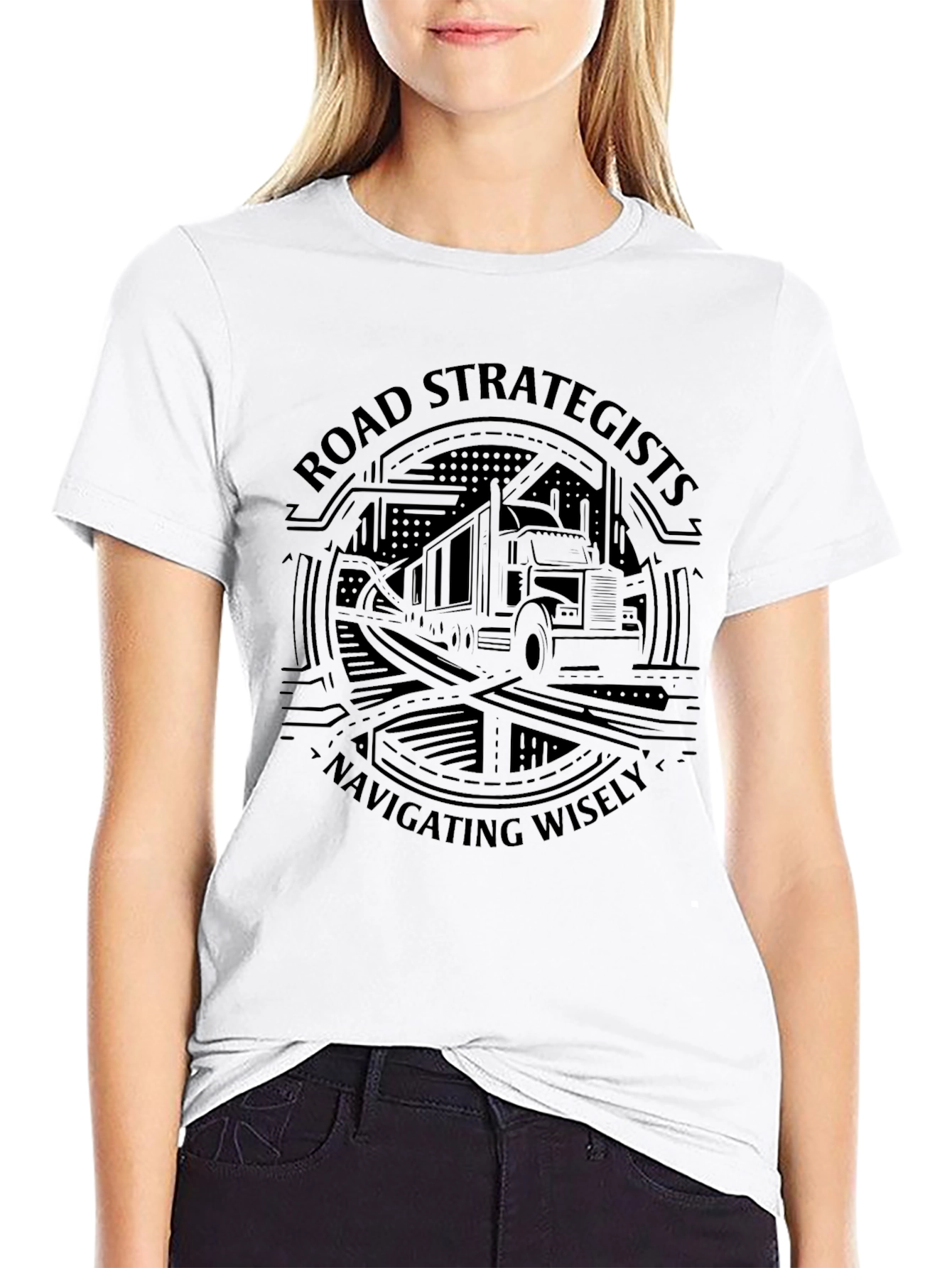 Road Strategists Navigating Wisely Black T-Shirt