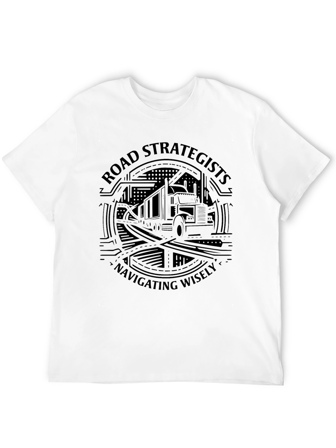 Road Strategists Navigating Wisely Black T-Shirt