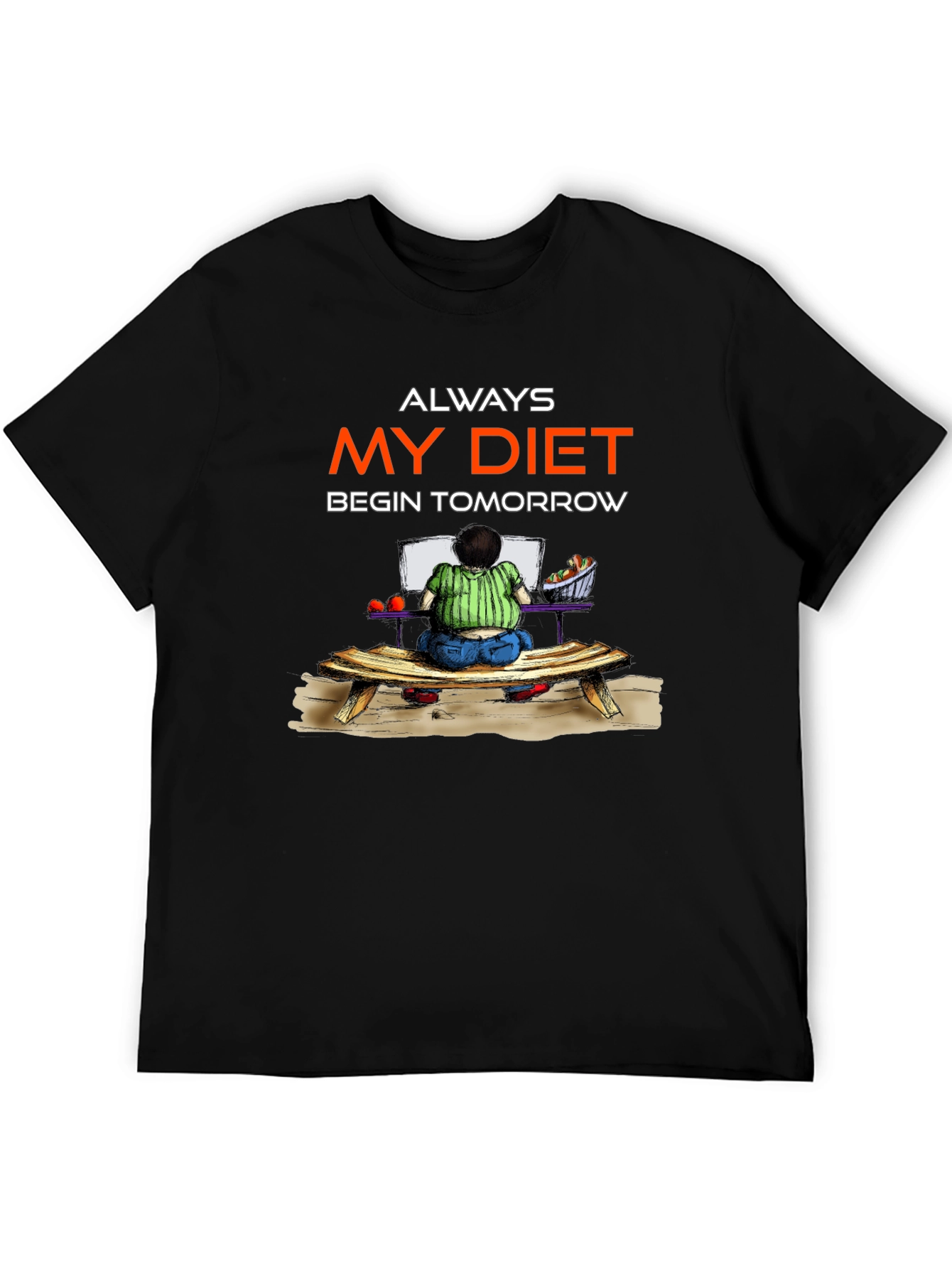 Funny Diet Tomorrow Graphic Tee