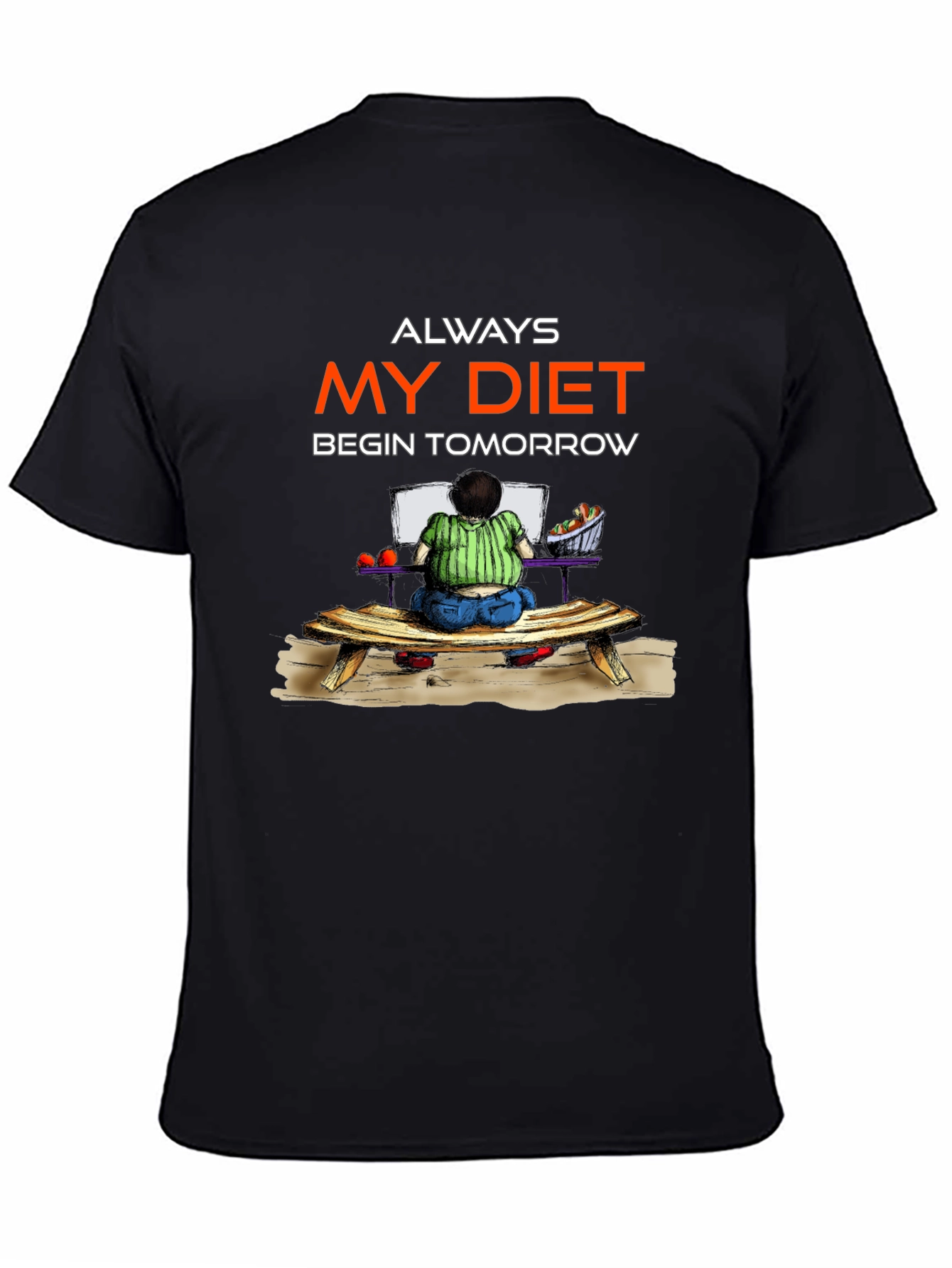 Funny Diet Tomorrow Graphic Tee