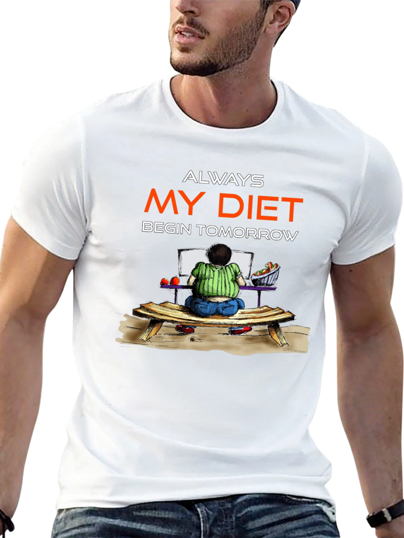 Funny Diet Tomorrow Graphic Tee