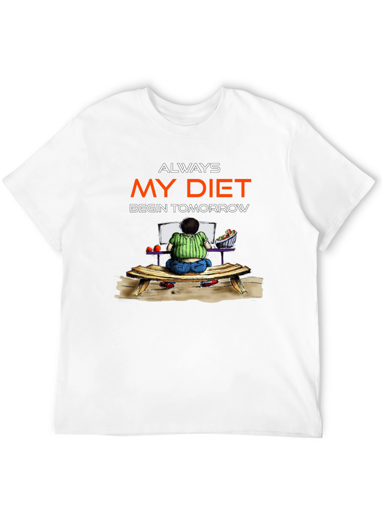 Funny Diet Tomorrow Graphic Tee