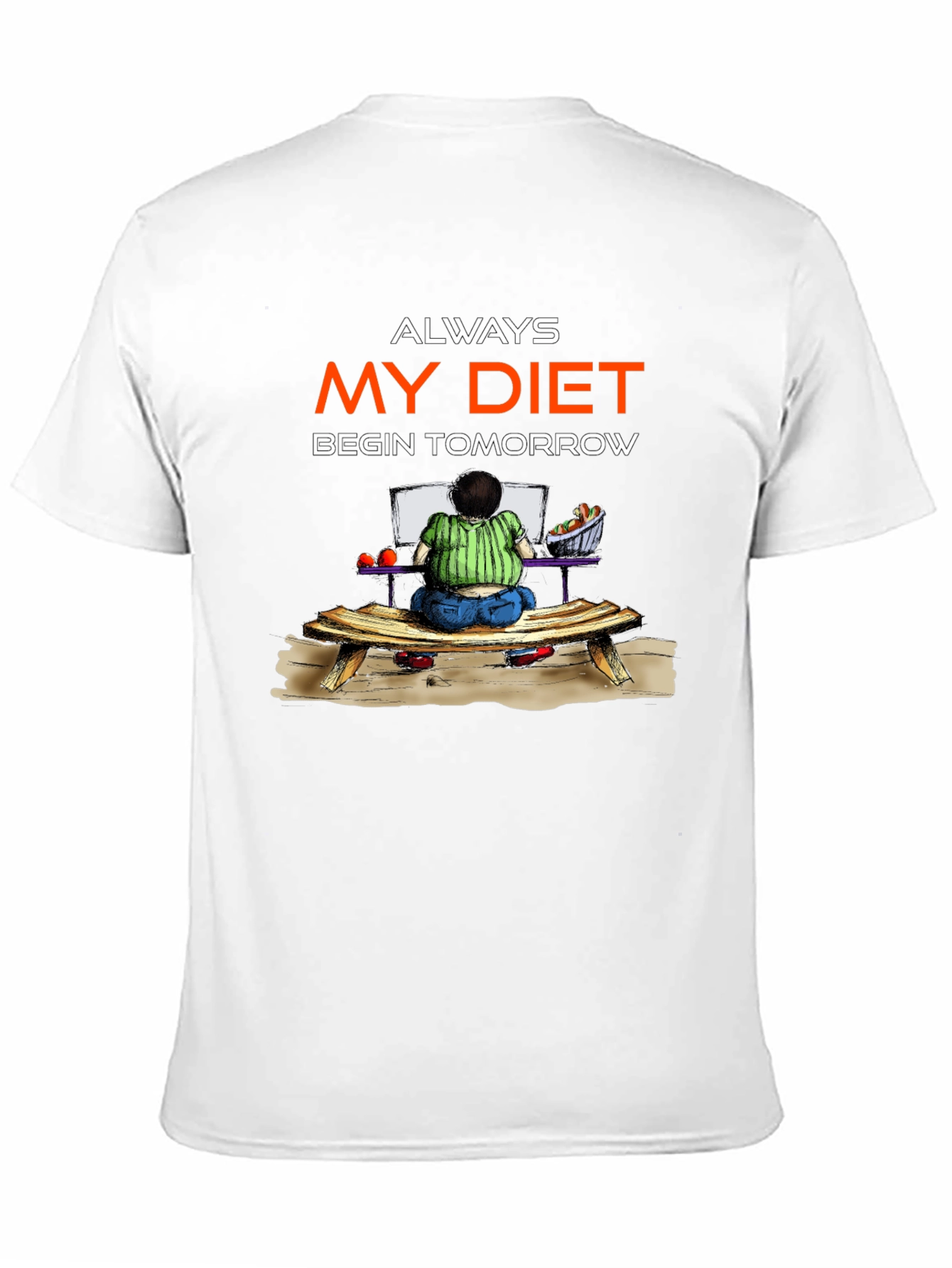 Funny Diet Tomorrow Graphic Tee