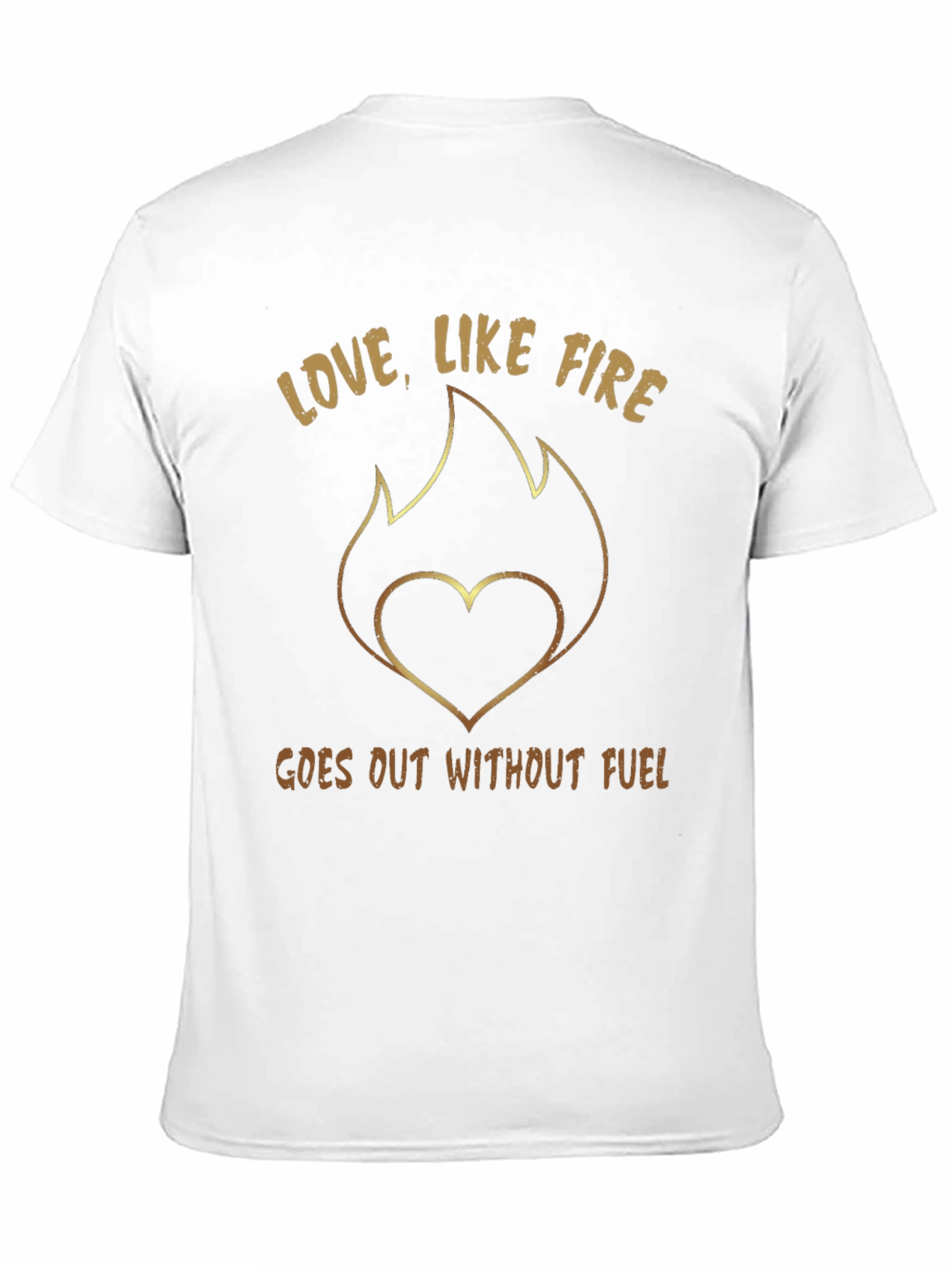 Love Like Fire T-Shirt - Heart Flame Tee