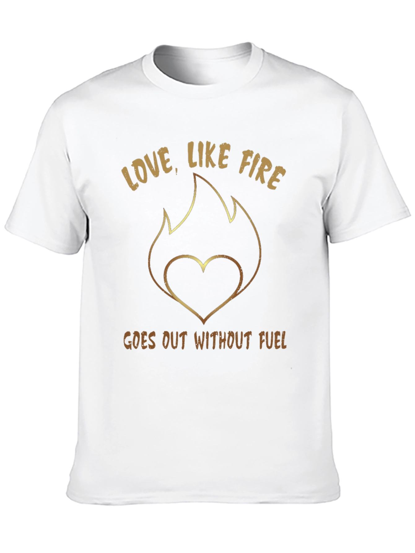 Love Like Fire T-Shirt - Heart Flame Tee
