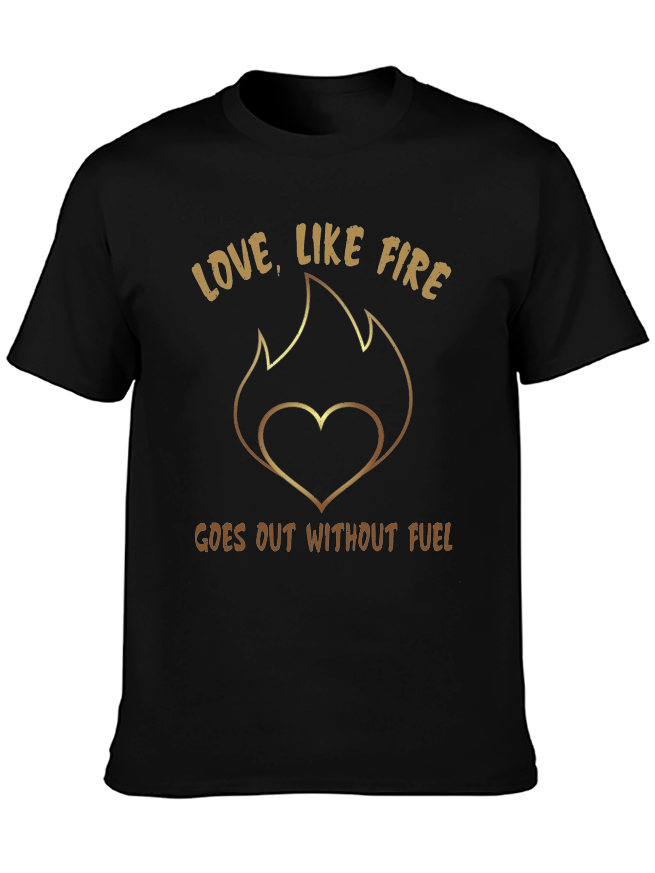 Love Like Fire T-Shirt - Heart Flame Tee