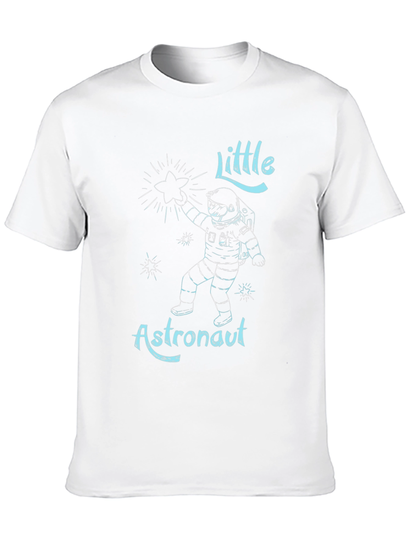 Little Astronaut Black T-Shirt
