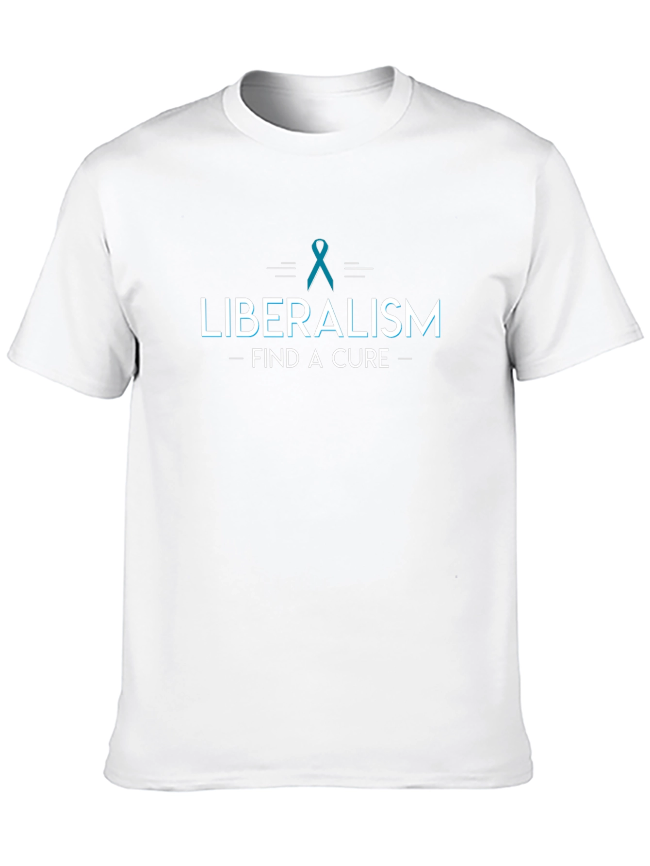 Liberalism Find A Cure Black T-Shirt