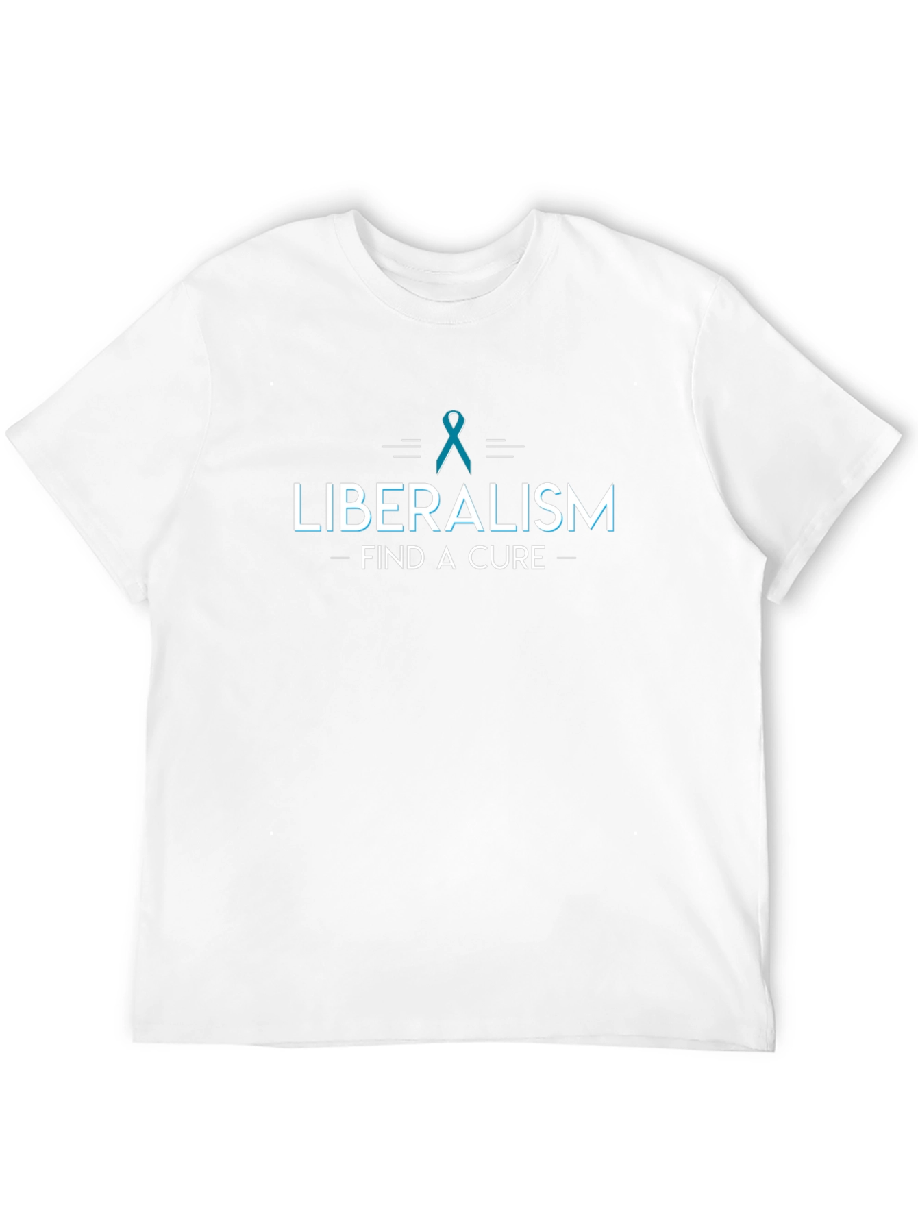 Liberalism Find A Cure Black T-Shirt