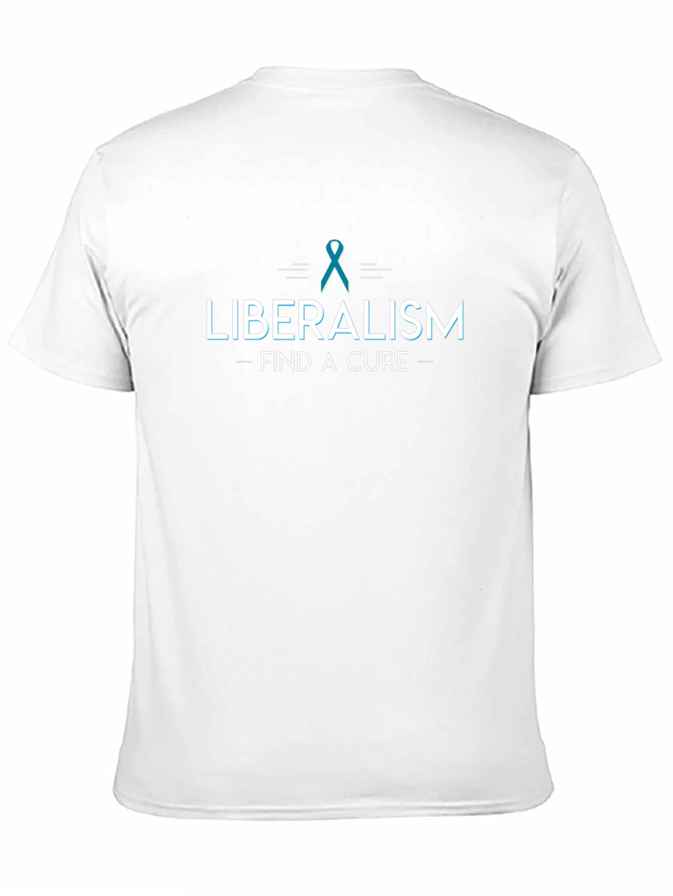 Liberalism Find A Cure Black T-Shirt