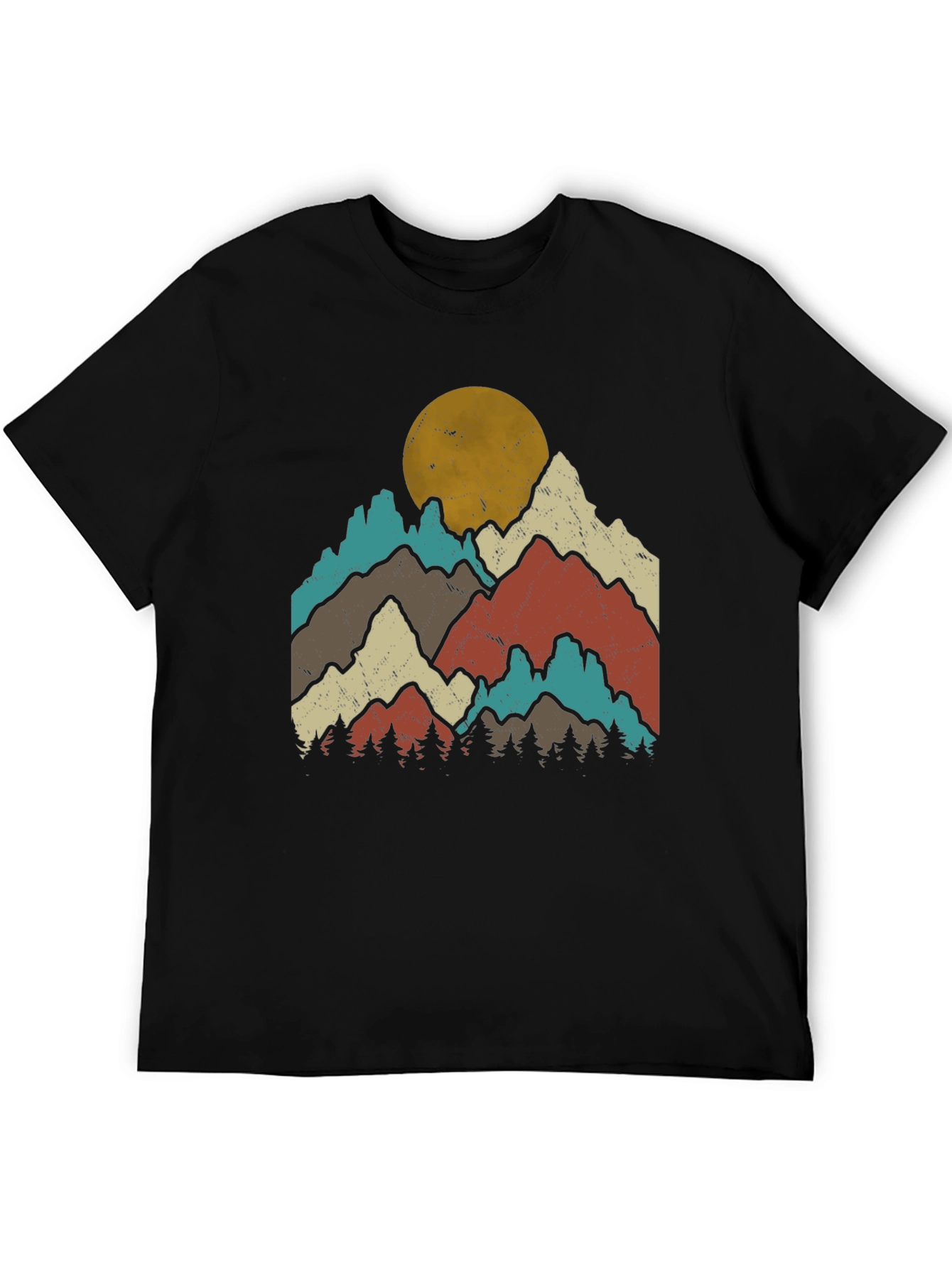 Retro Mountain Graphic Tee - Outdoor Adventure T-Shirt