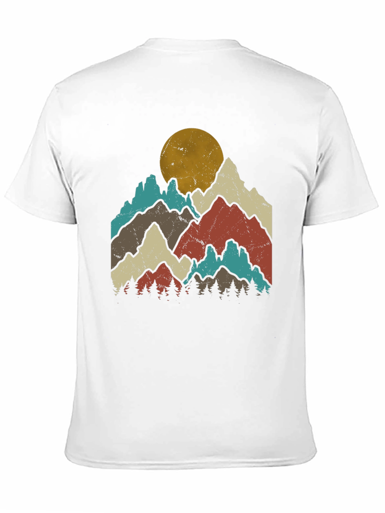 Retro Mountain Graphic Tee - Outdoor Adventure T-Shirt