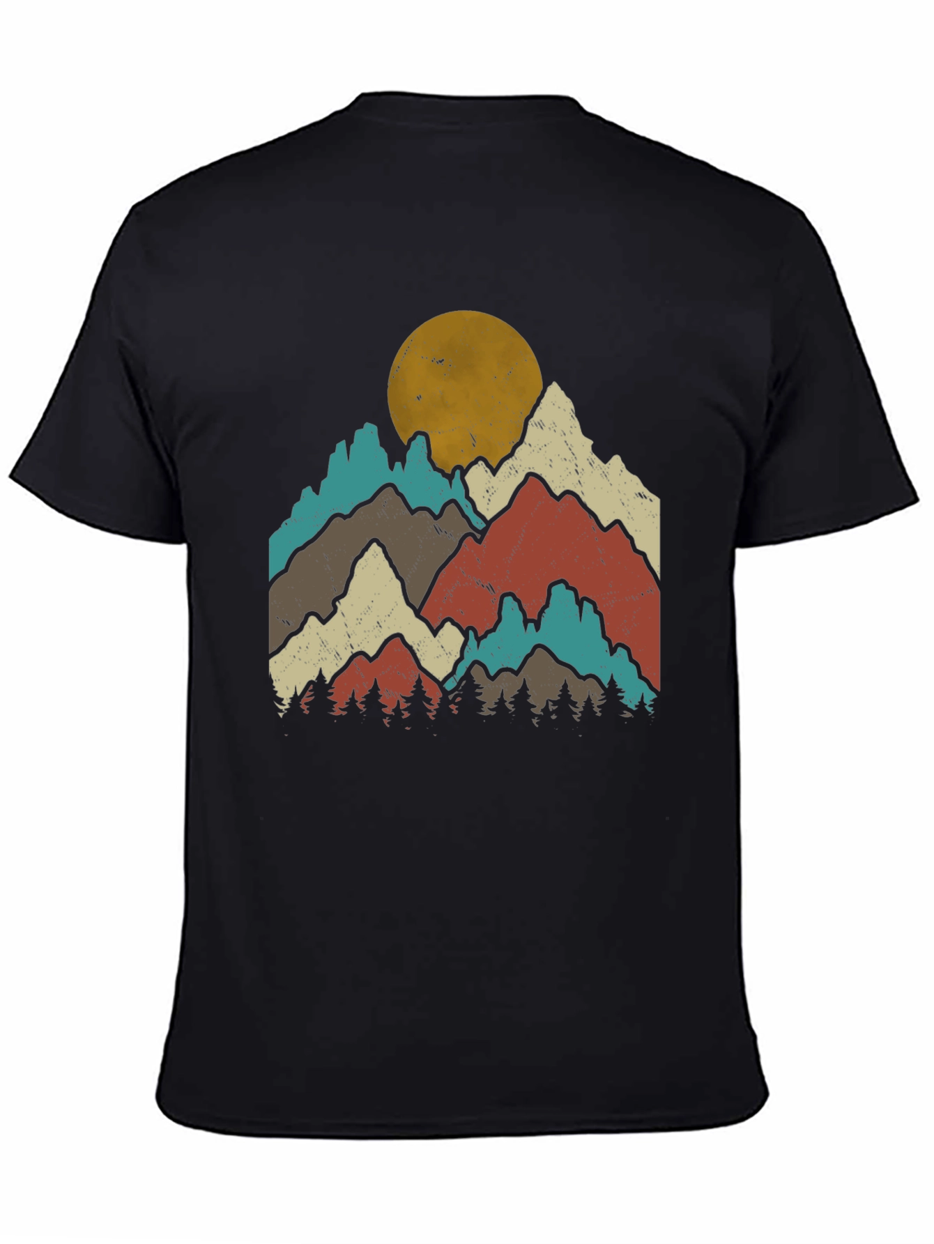 Retro Mountain Graphic Tee - Outdoor Adventure T-Shirt