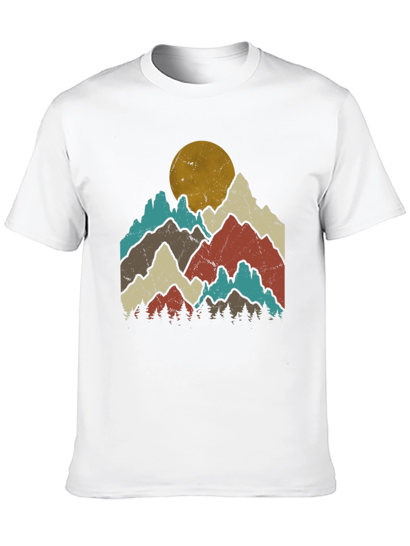 Retro Mountain Graphic Tee - Outdoor Adventure T-Shirt