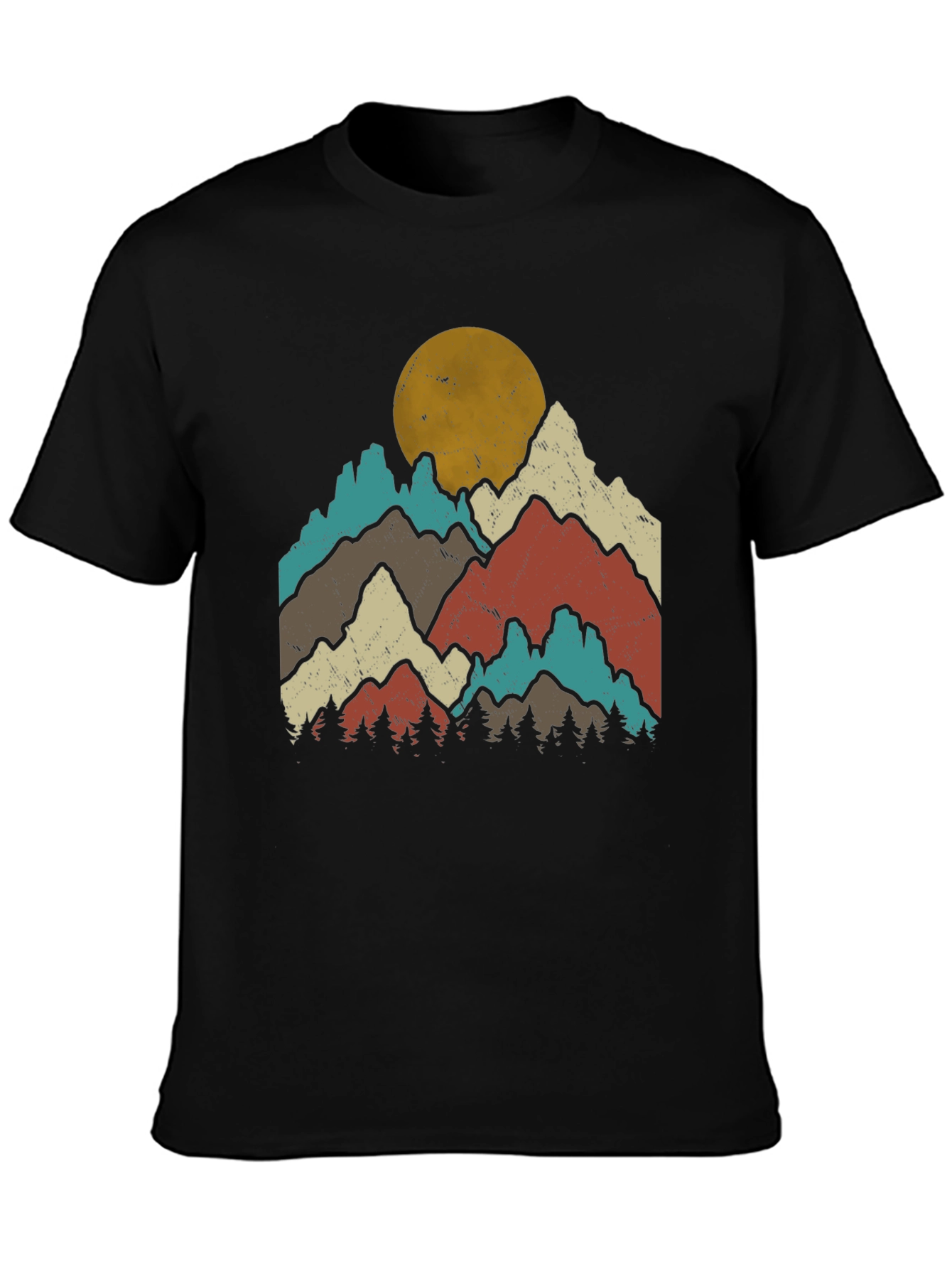 Retro Mountain Graphic Tee - Outdoor Adventure T-Shirt