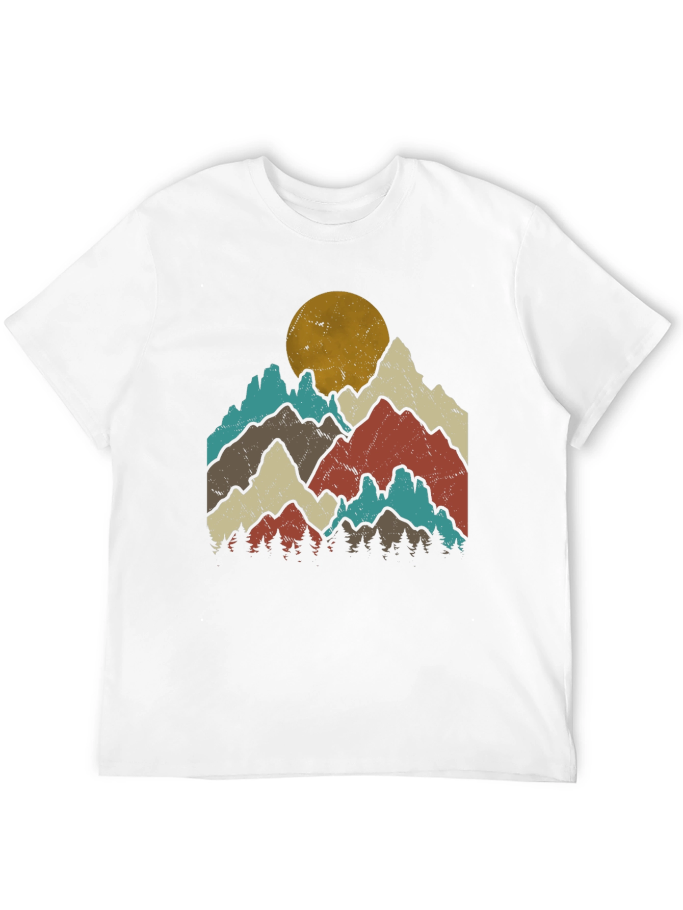 Retro Mountain Graphic Tee - Outdoor Adventure T-Shirt