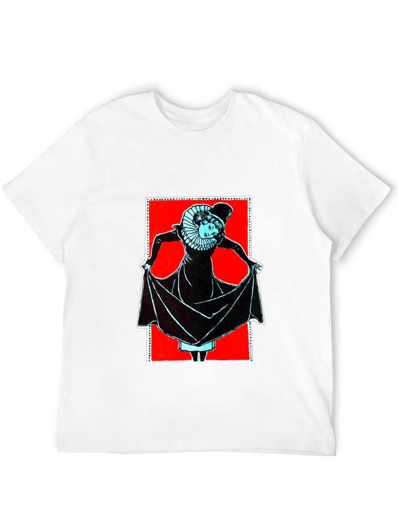 Retro Graphic Print Black T-Shirt