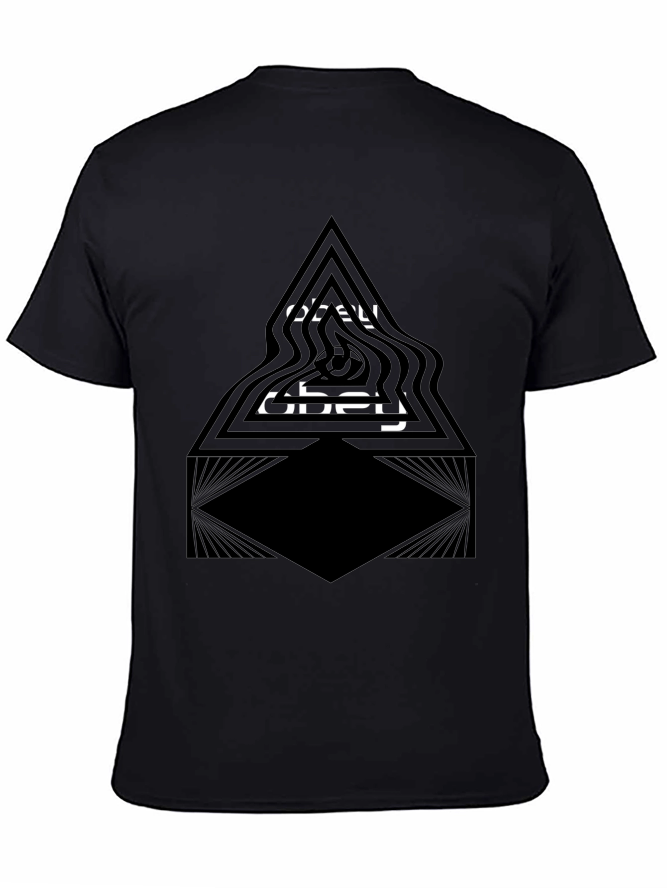 Obey Triangle Graphic Black T-Shirt