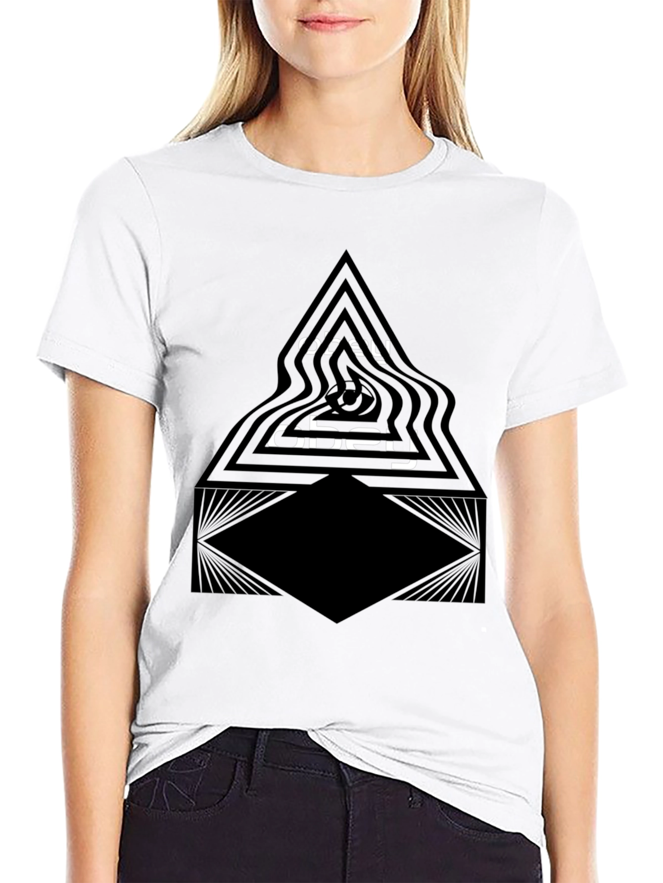 Obey Triangle Graphic Black T-Shirt