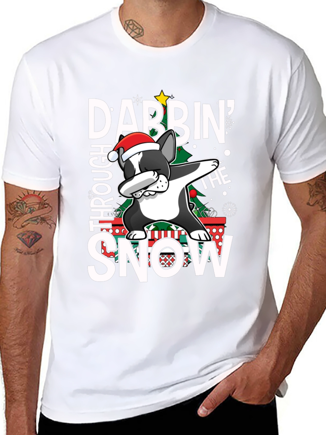 Dabbin Through the Snow Graphic T-Shirt