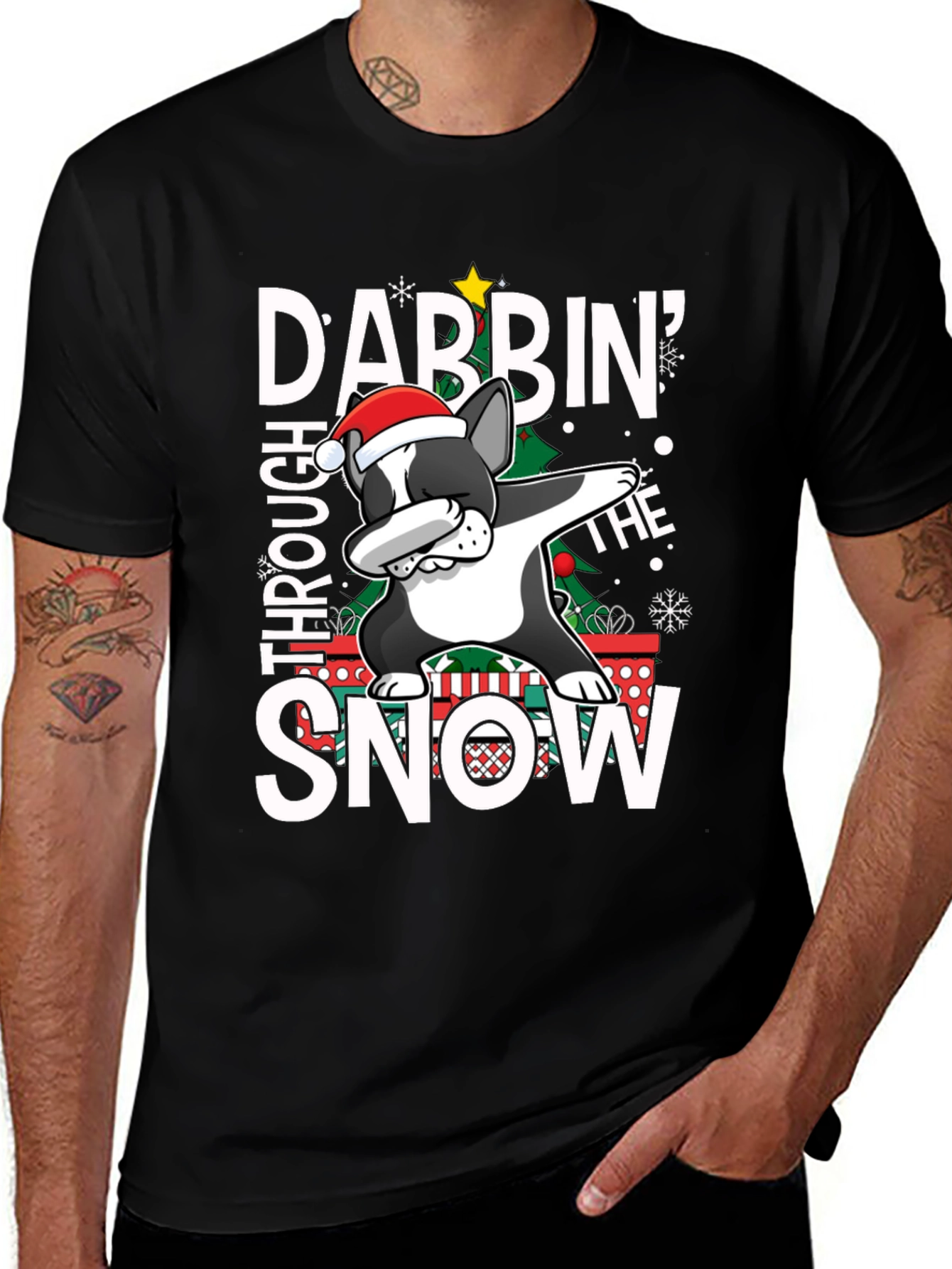Dabbin Through the Snow Graphic T-Shirt