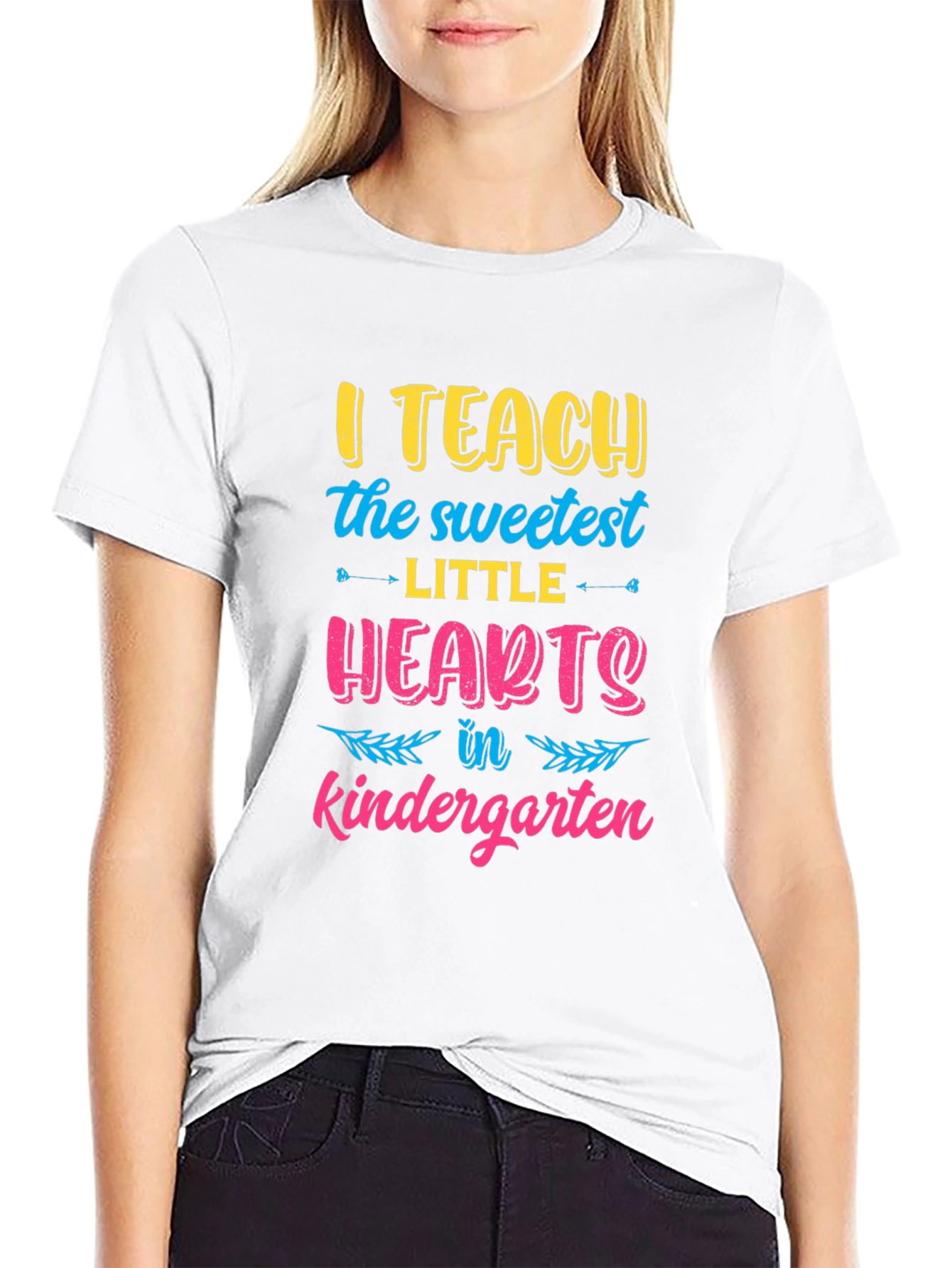 I Teach the Sweetest Little Hearts Kindergarten T-Shirt