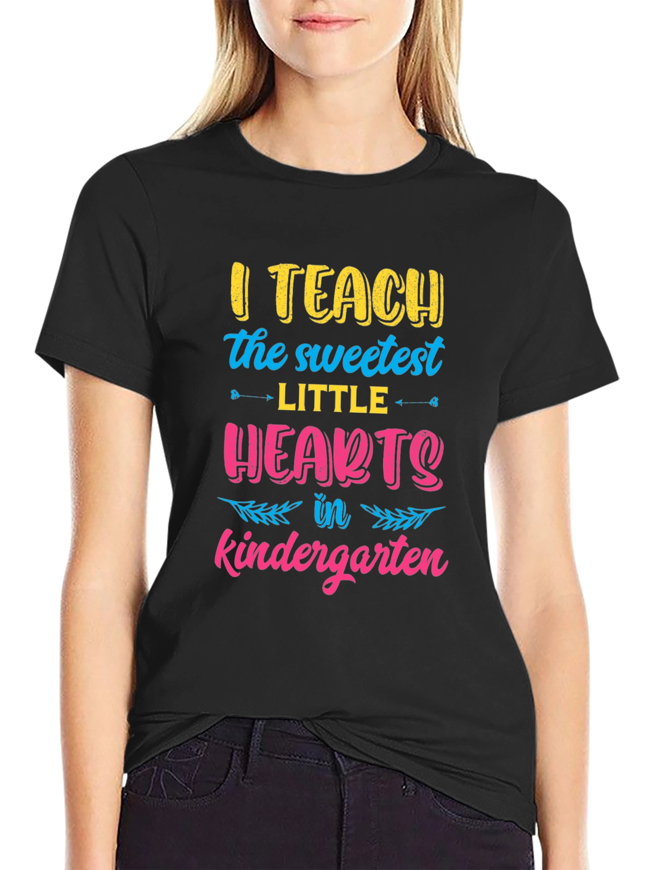 I Teach the Sweetest Little Hearts Kindergarten T-Shirt